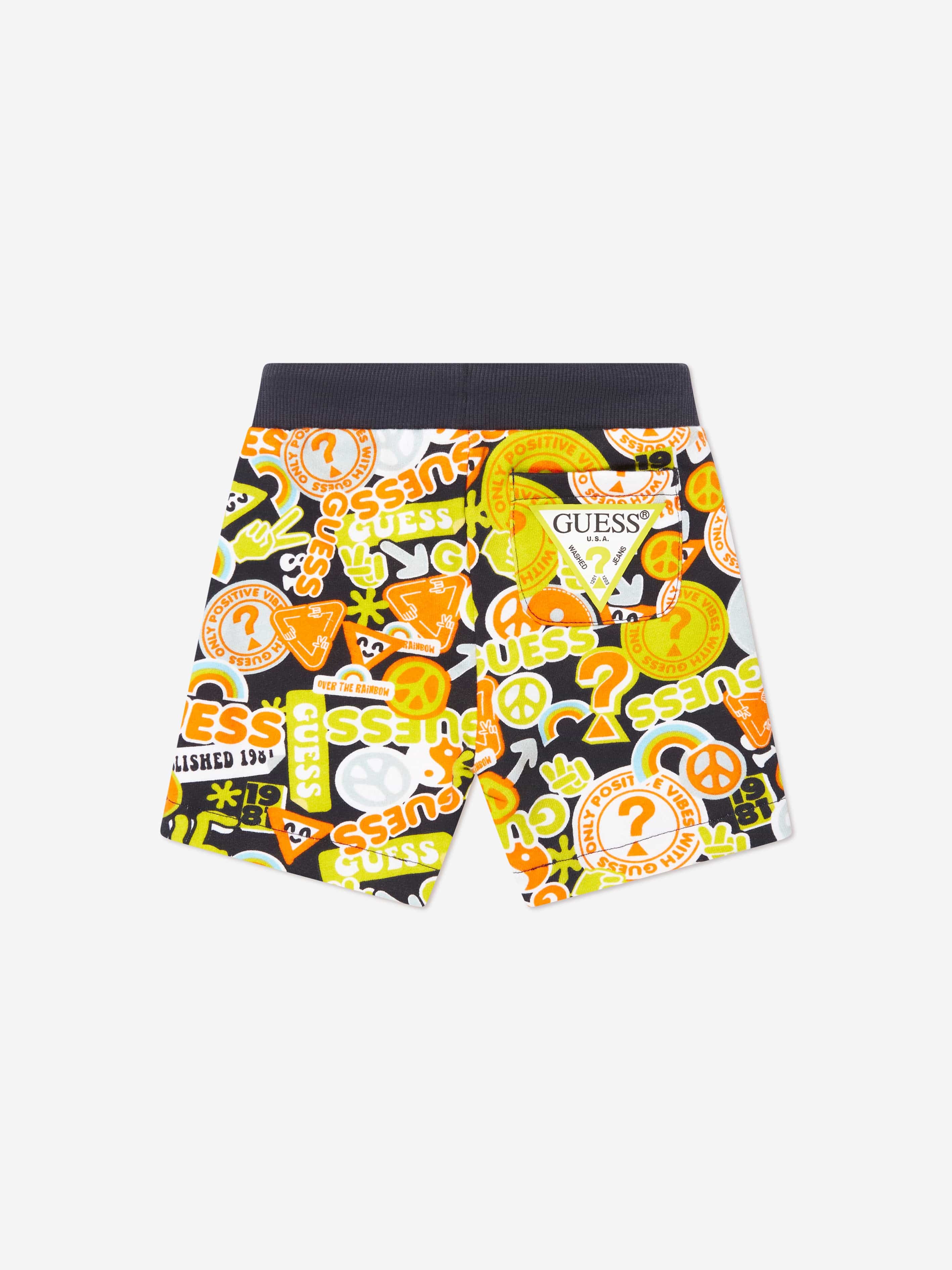 Guess Boys Gold Wild Shorts in Multicolour