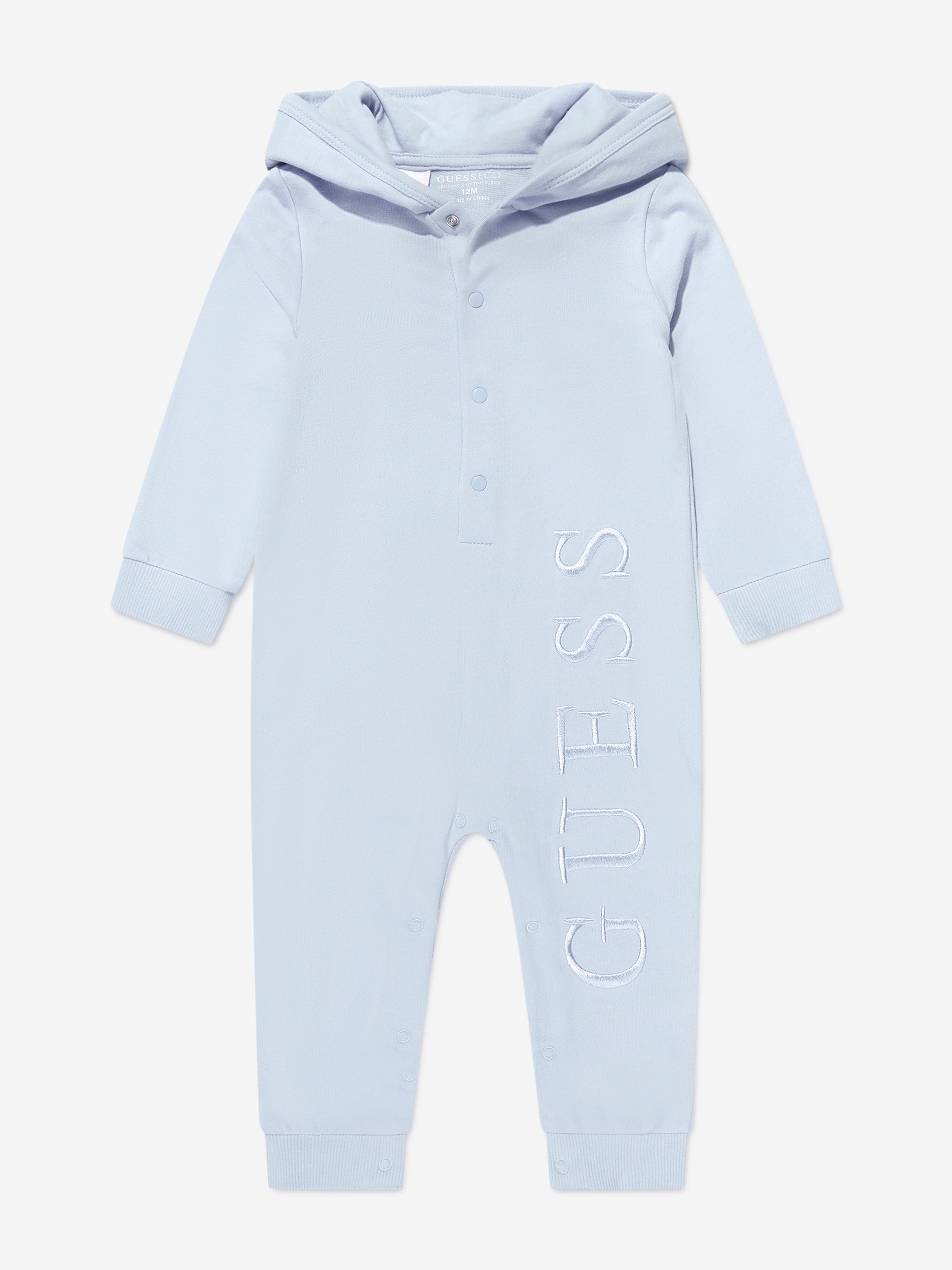 Guess Baby Boys Bear Coverall in Blue