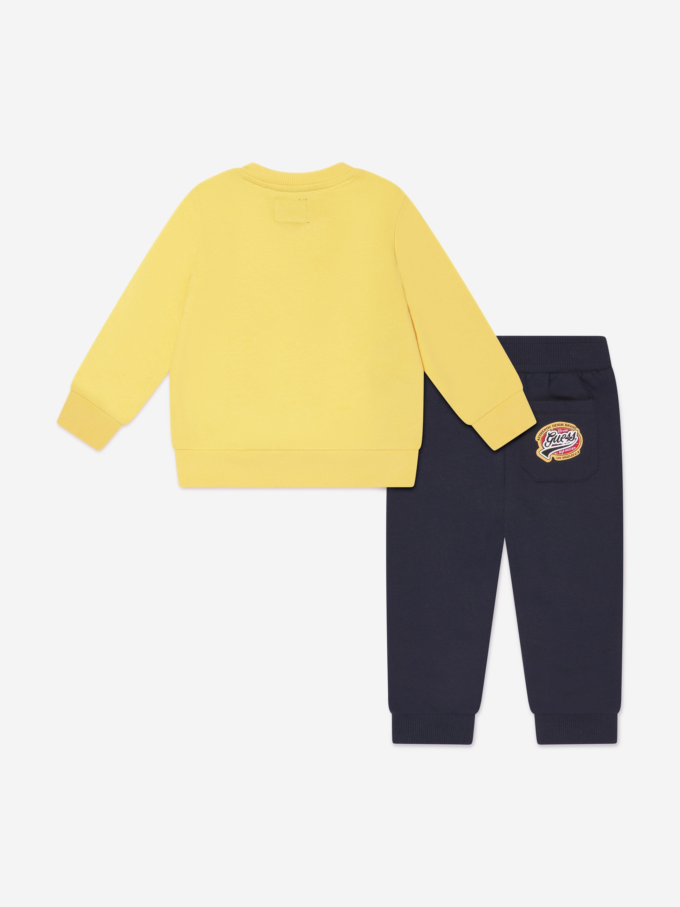 Guess Baby Boys Logo Tracksuit in Yellow