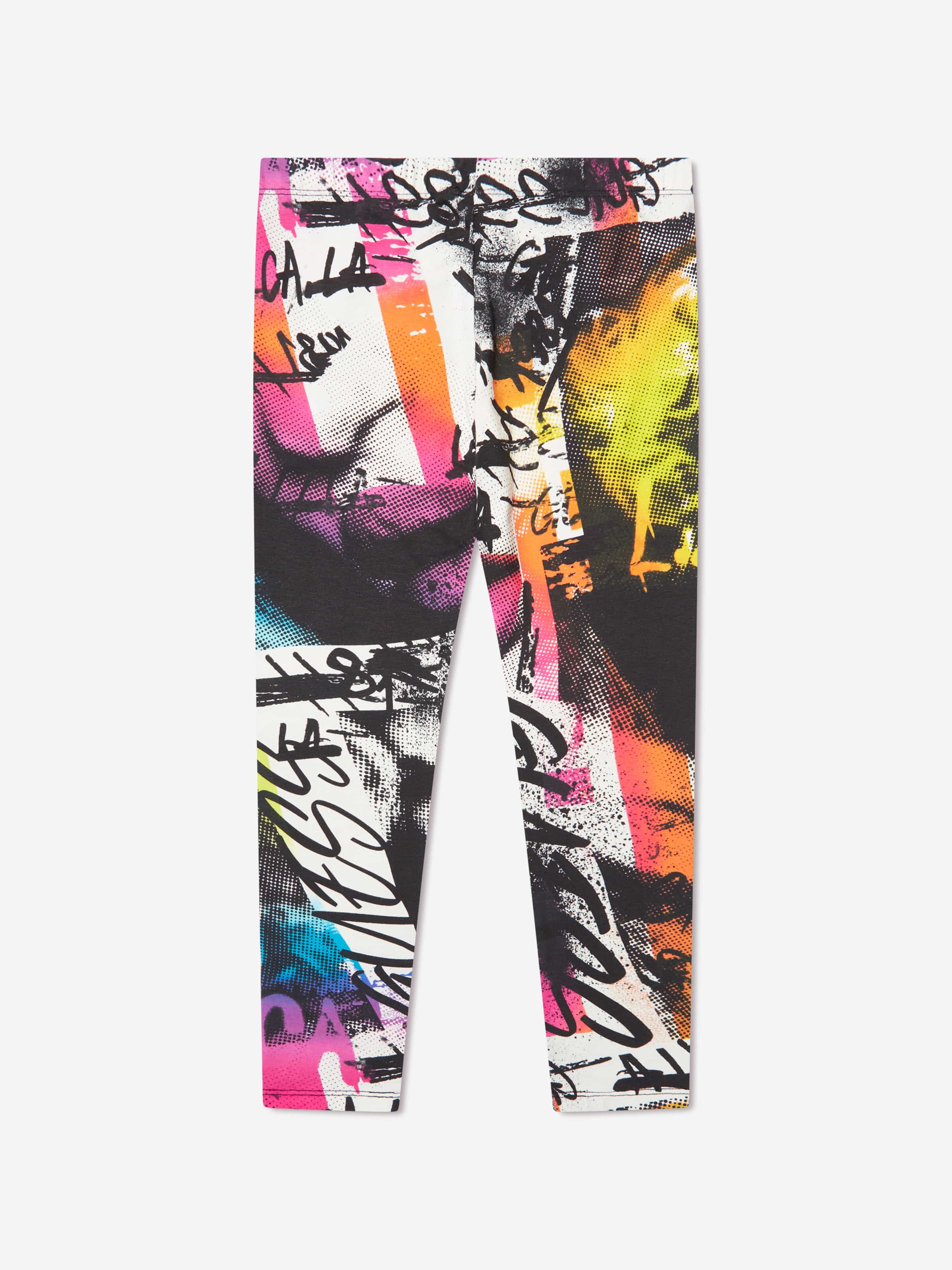 Guess Girls Collage Leggings in Multicolour