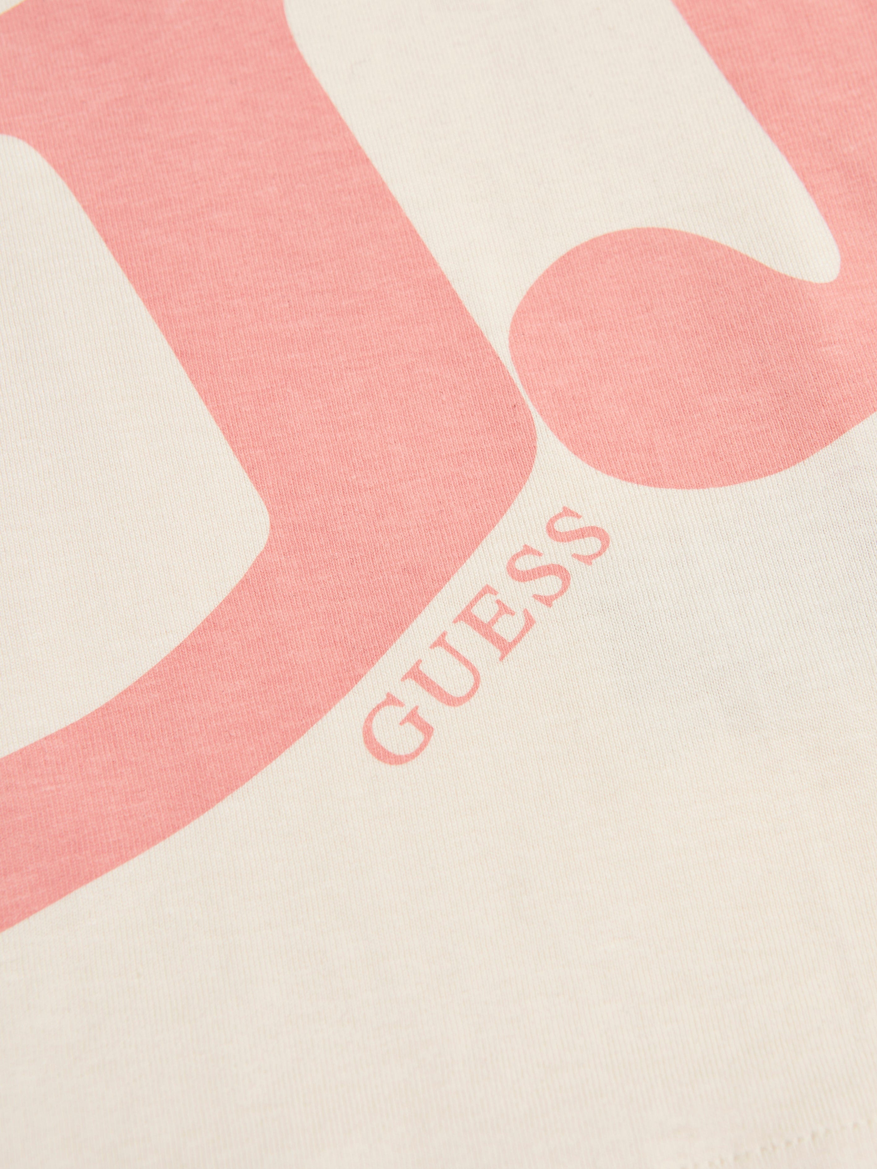 Guess Girls Crop T-Shirt in Ivory