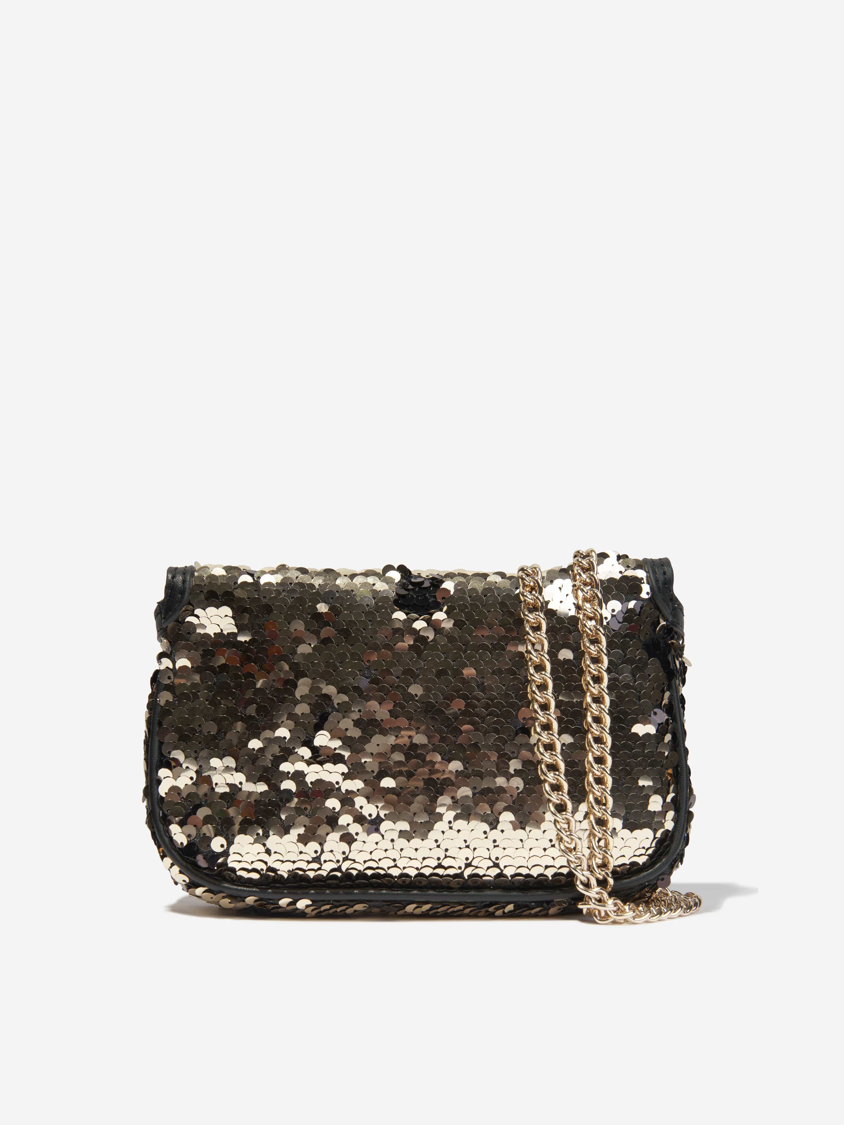 Guess Girls Flip Sequins Crossbody Bag in Black