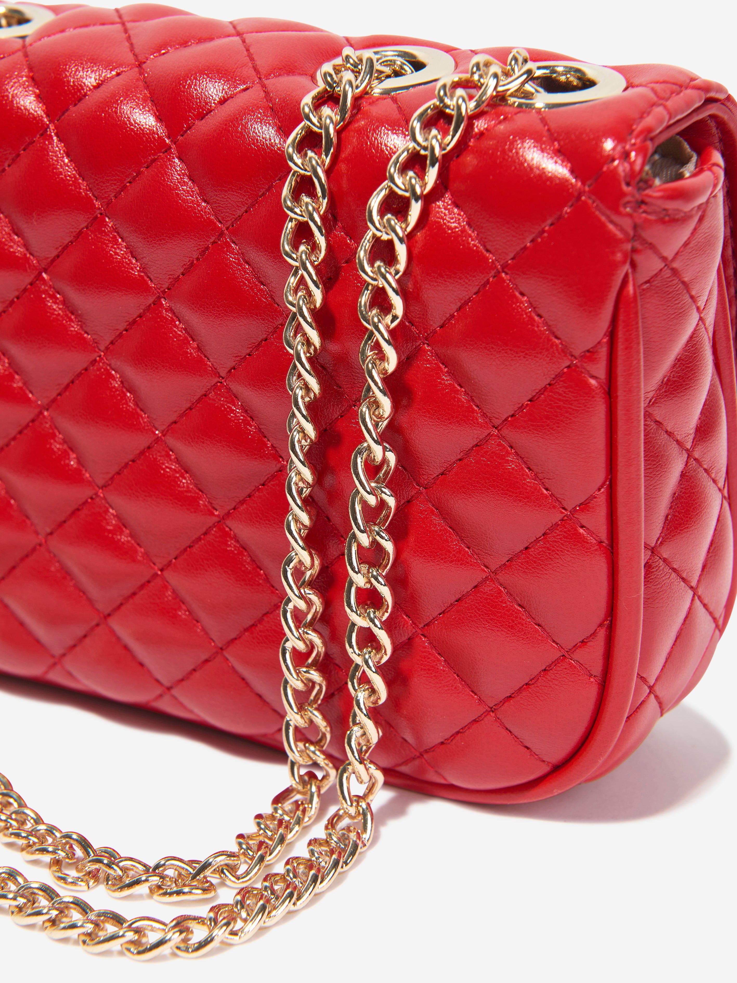 Guess Girls Mini Convertible Crossbody Bag in Red