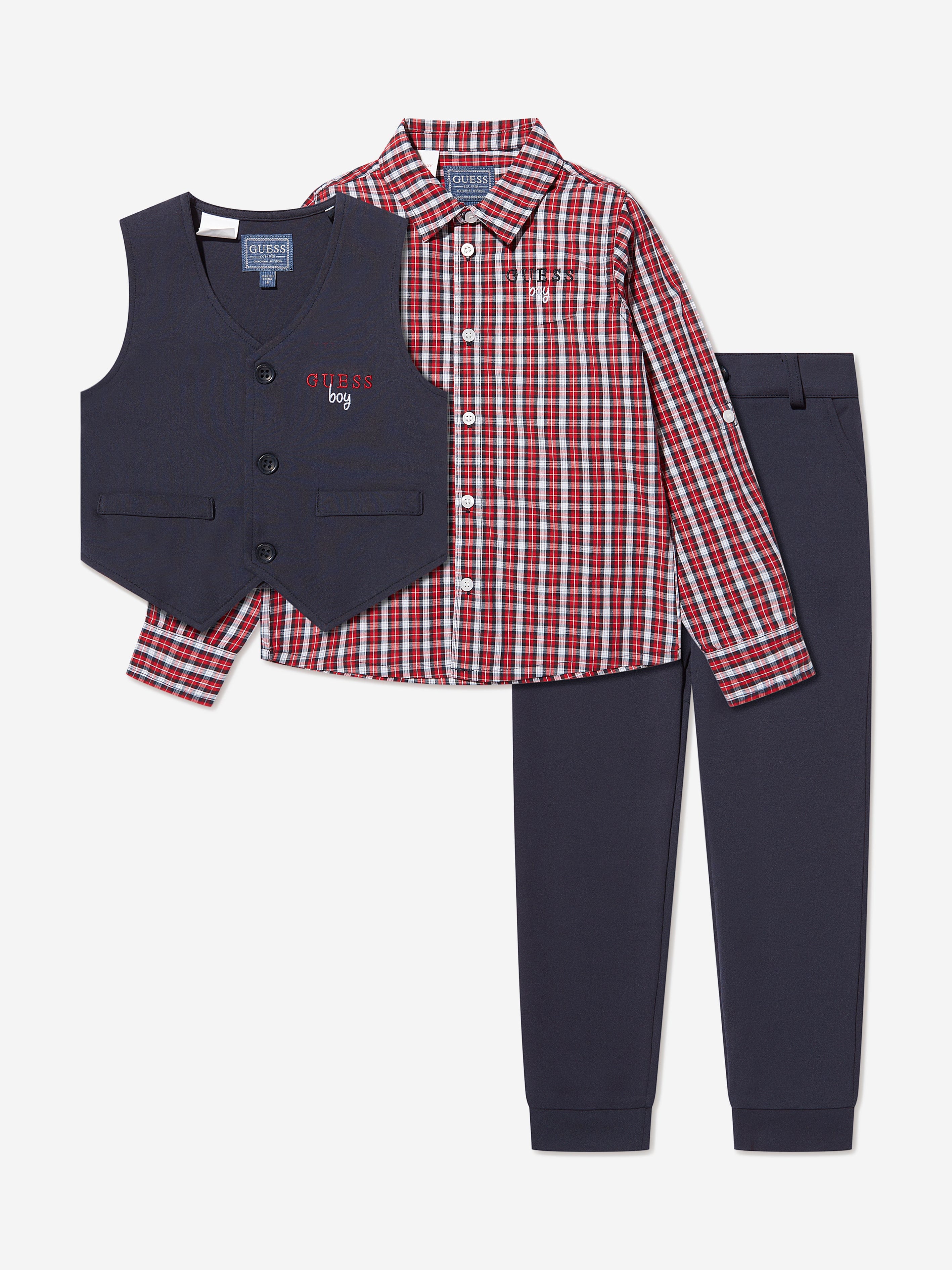 Guess Boys 3 Piece Outfit Set in Blue