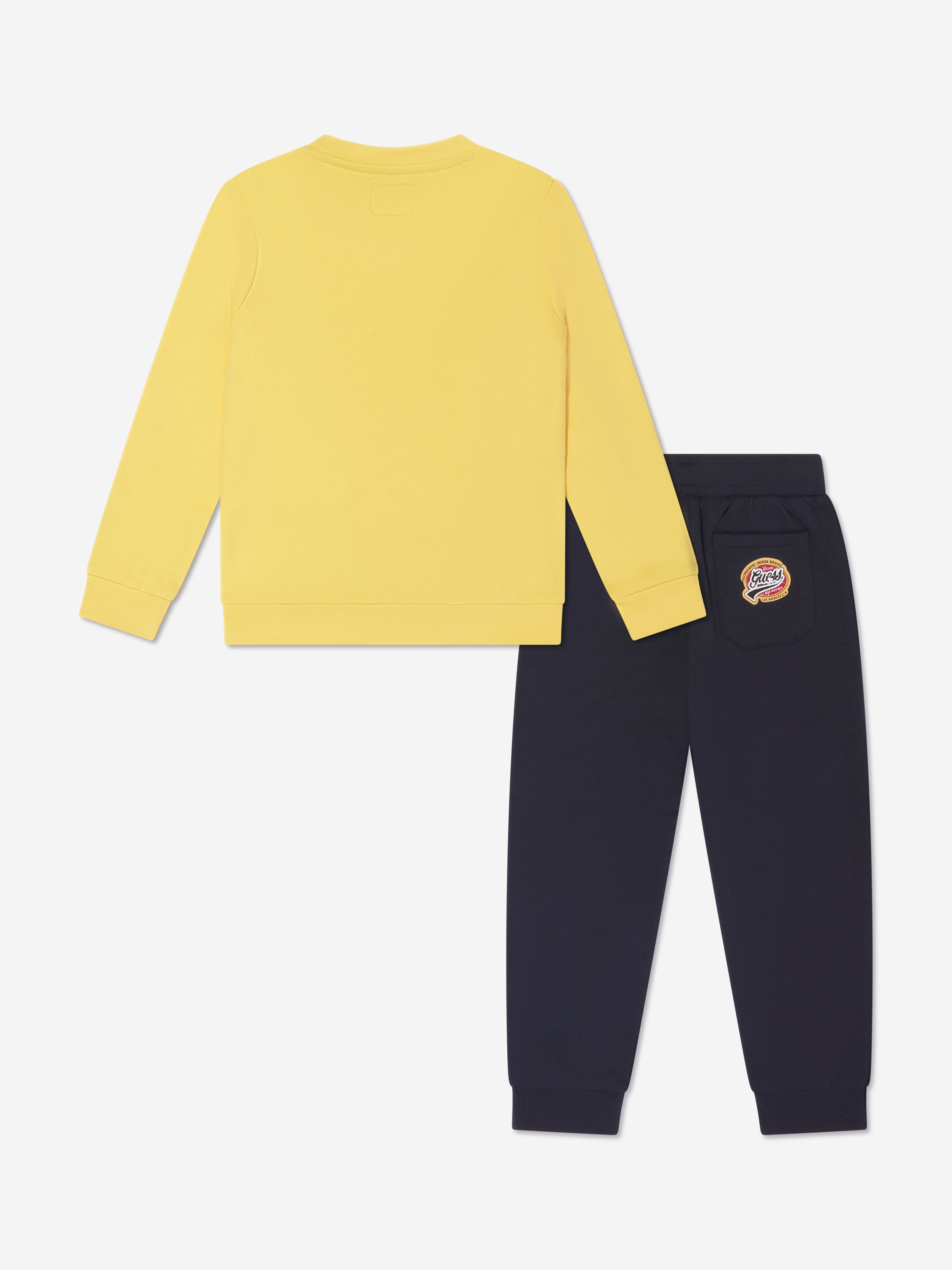 Guess Boys Logo Tracksuit in Yellow