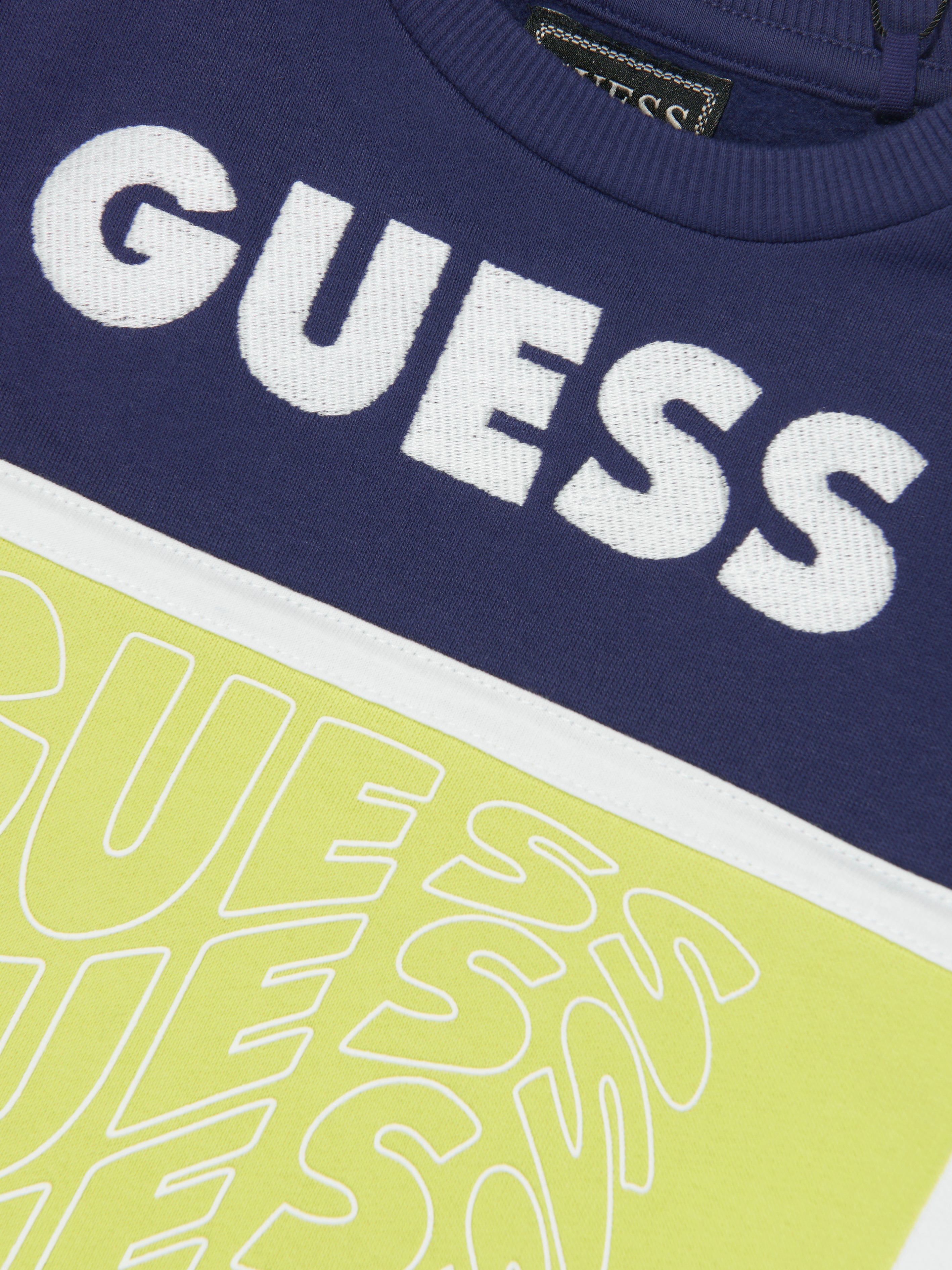 Guess Boys Logo Sweatshirt in Blue