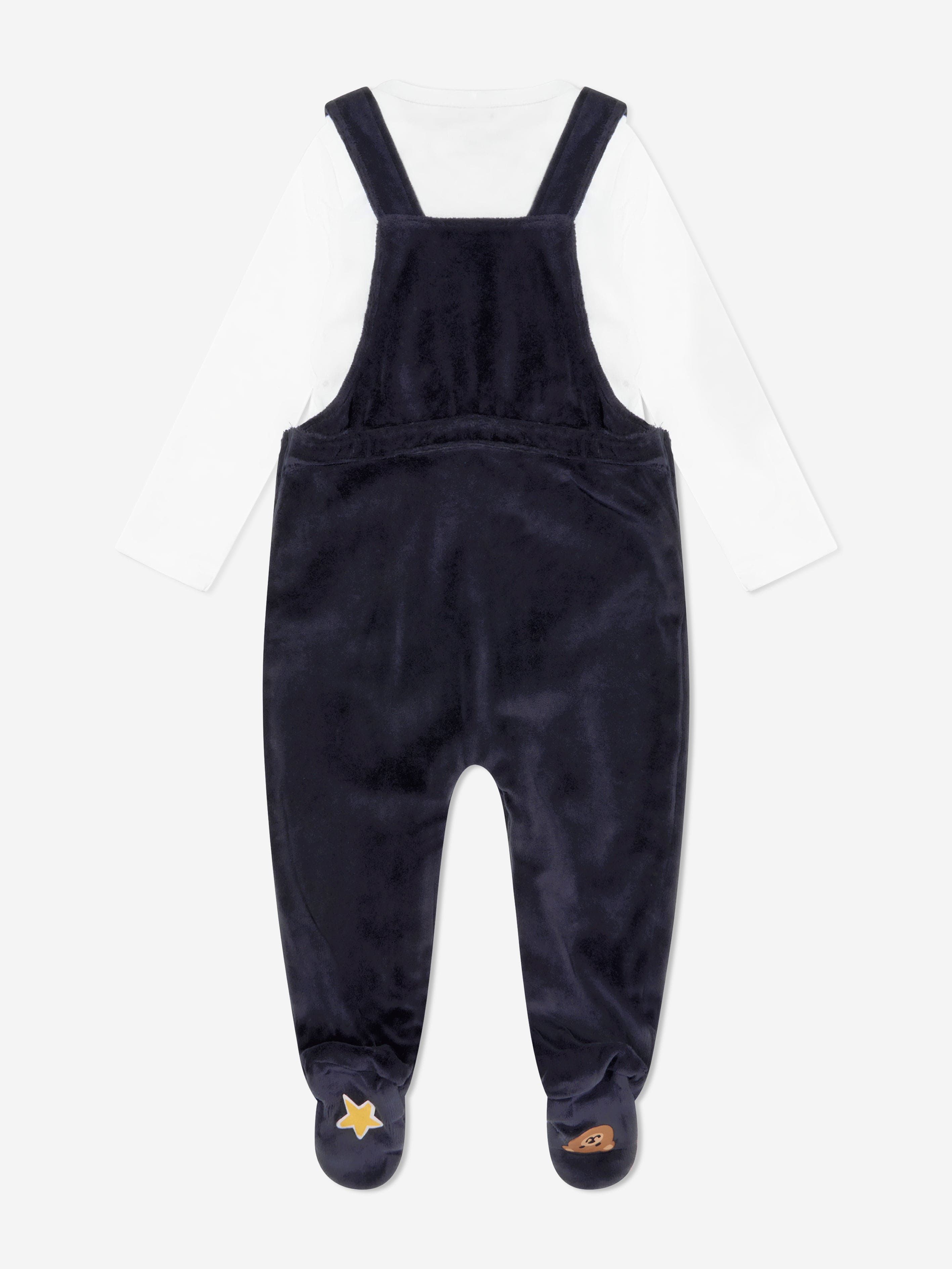 Guess Baby Boys Dungarees Set in White