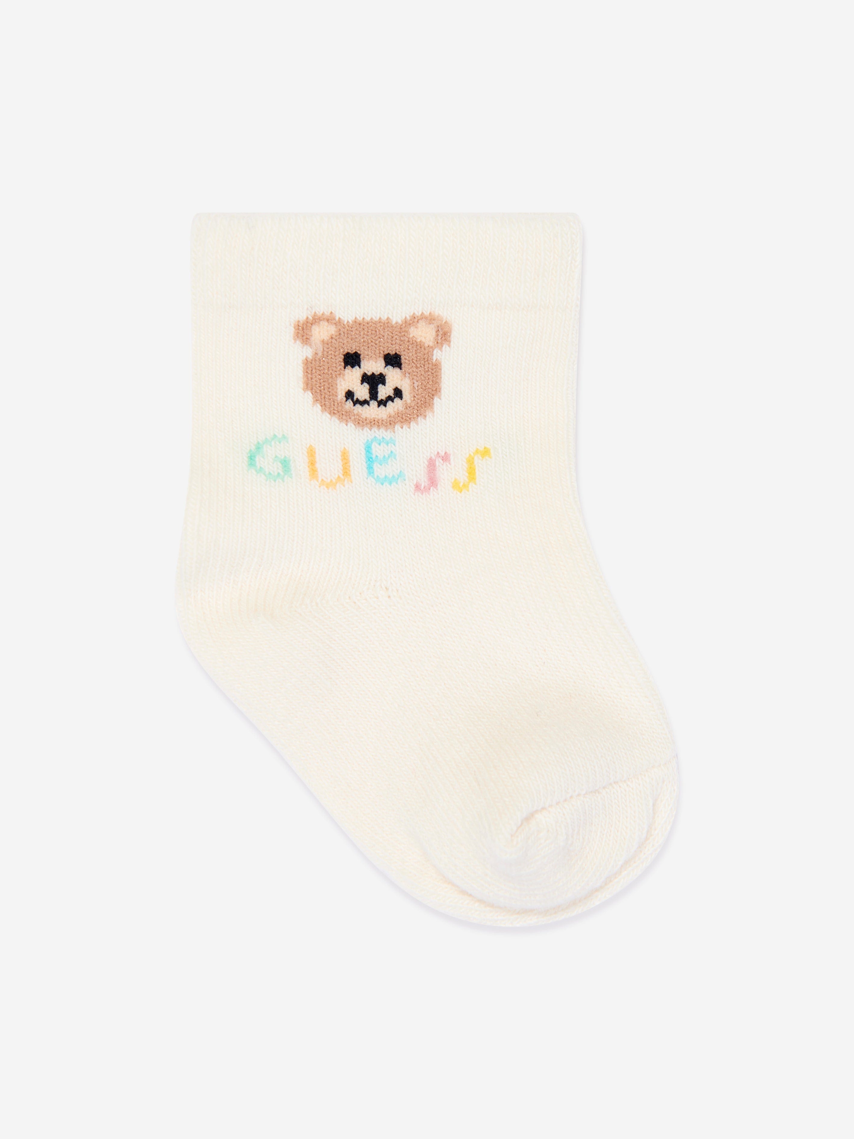 Guess Baby 3 Pairs Of Socks Set in Beige