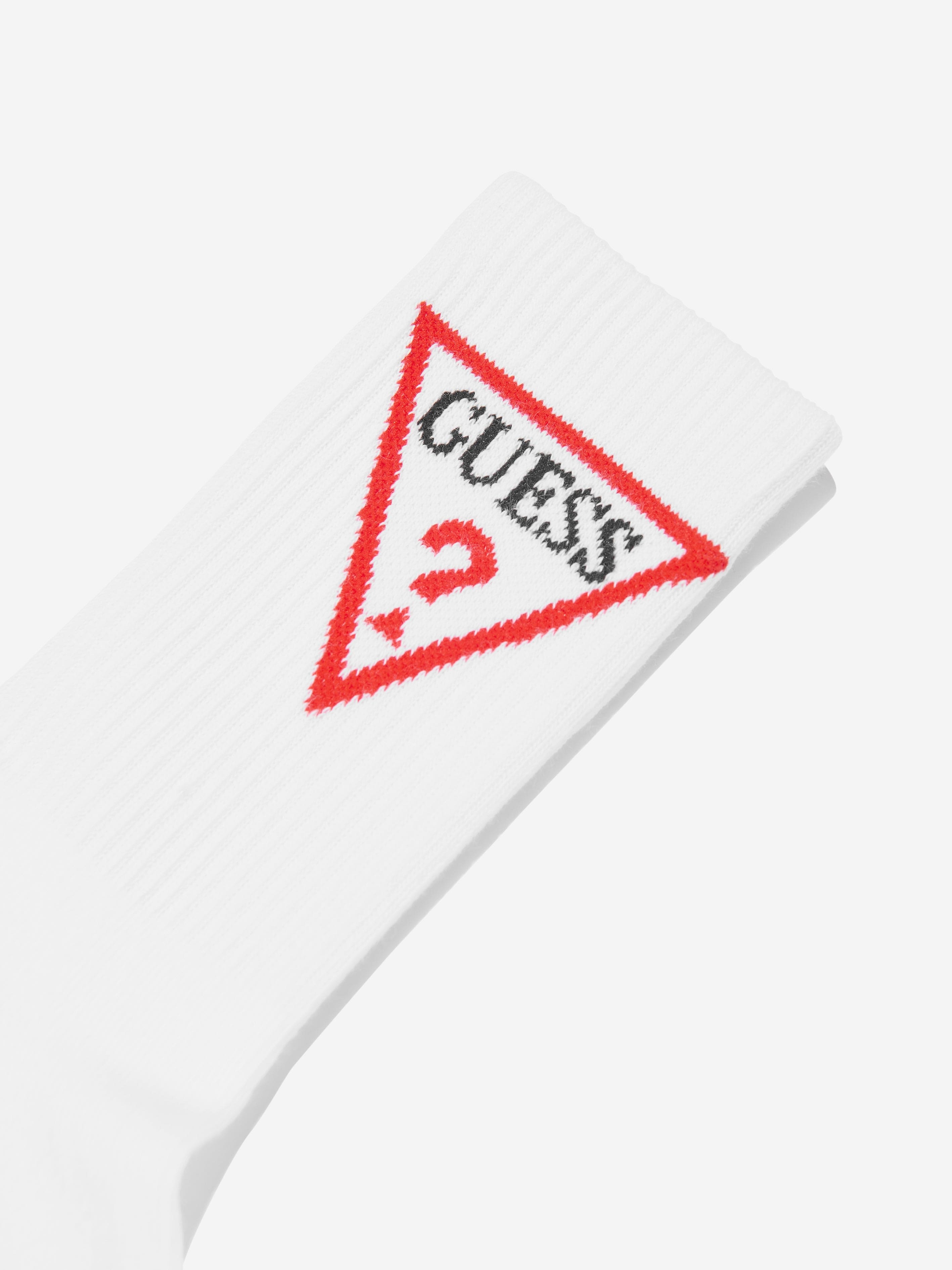 Guess Kids Logo Socks in White