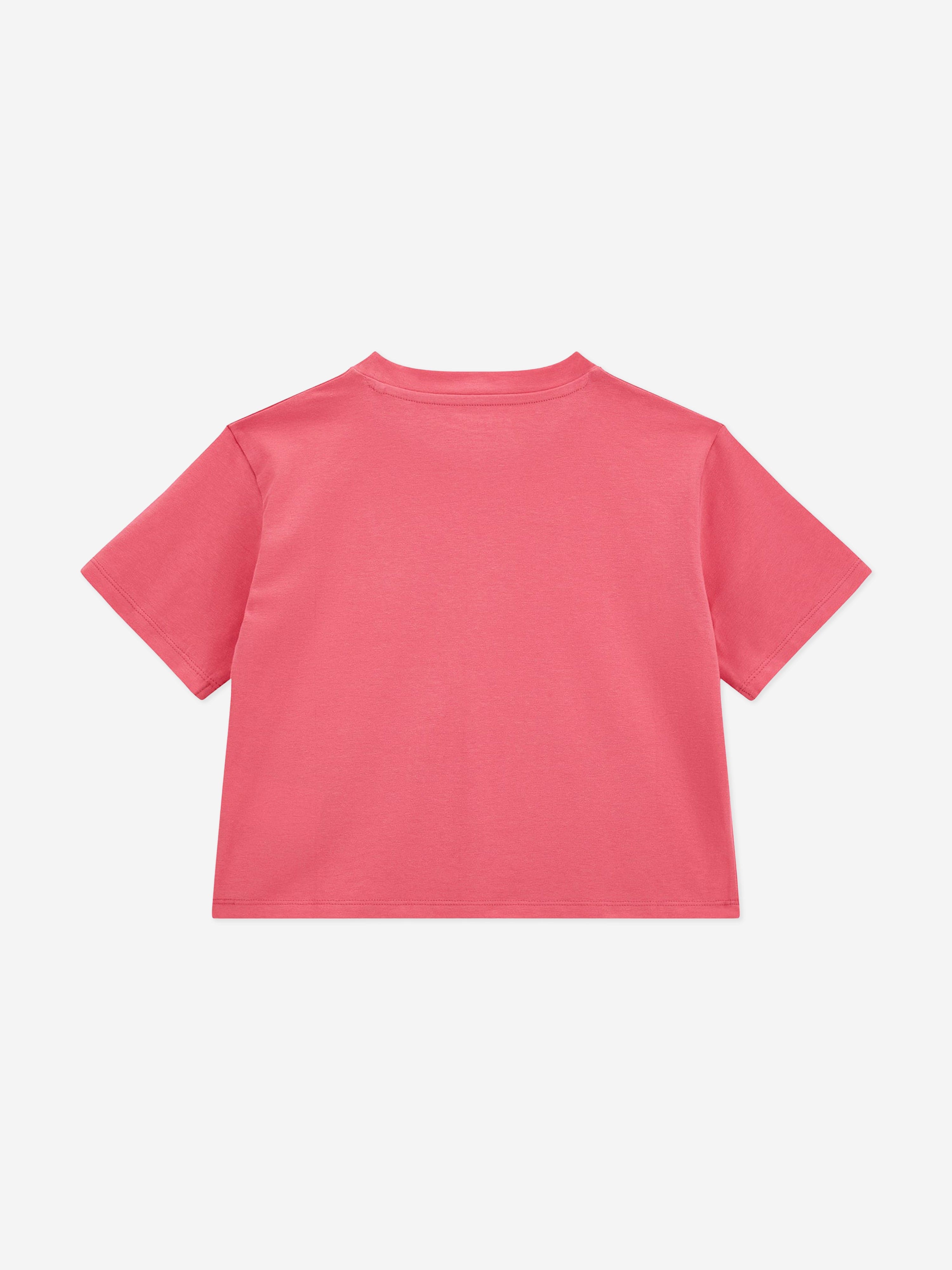 Guess Girls Logo T-Shirt in Pink