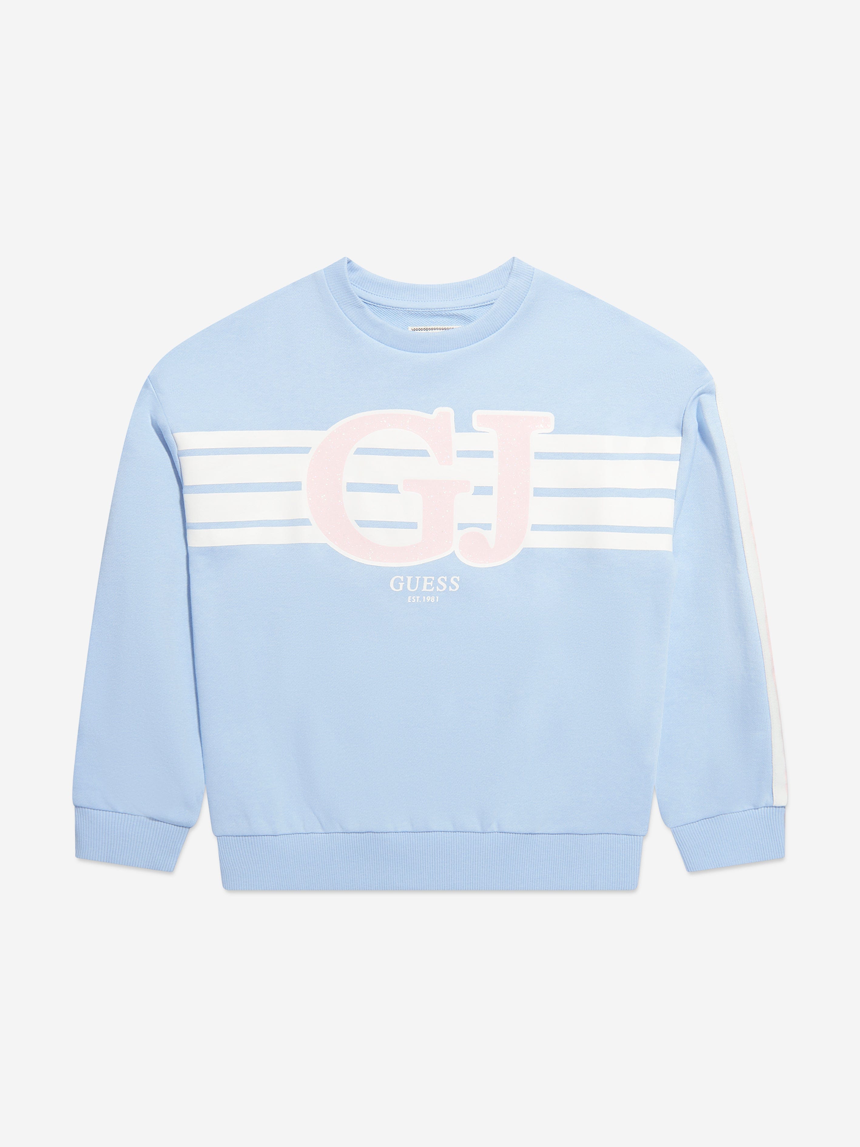 Guess Girls Logo Sweatshirt in Blue