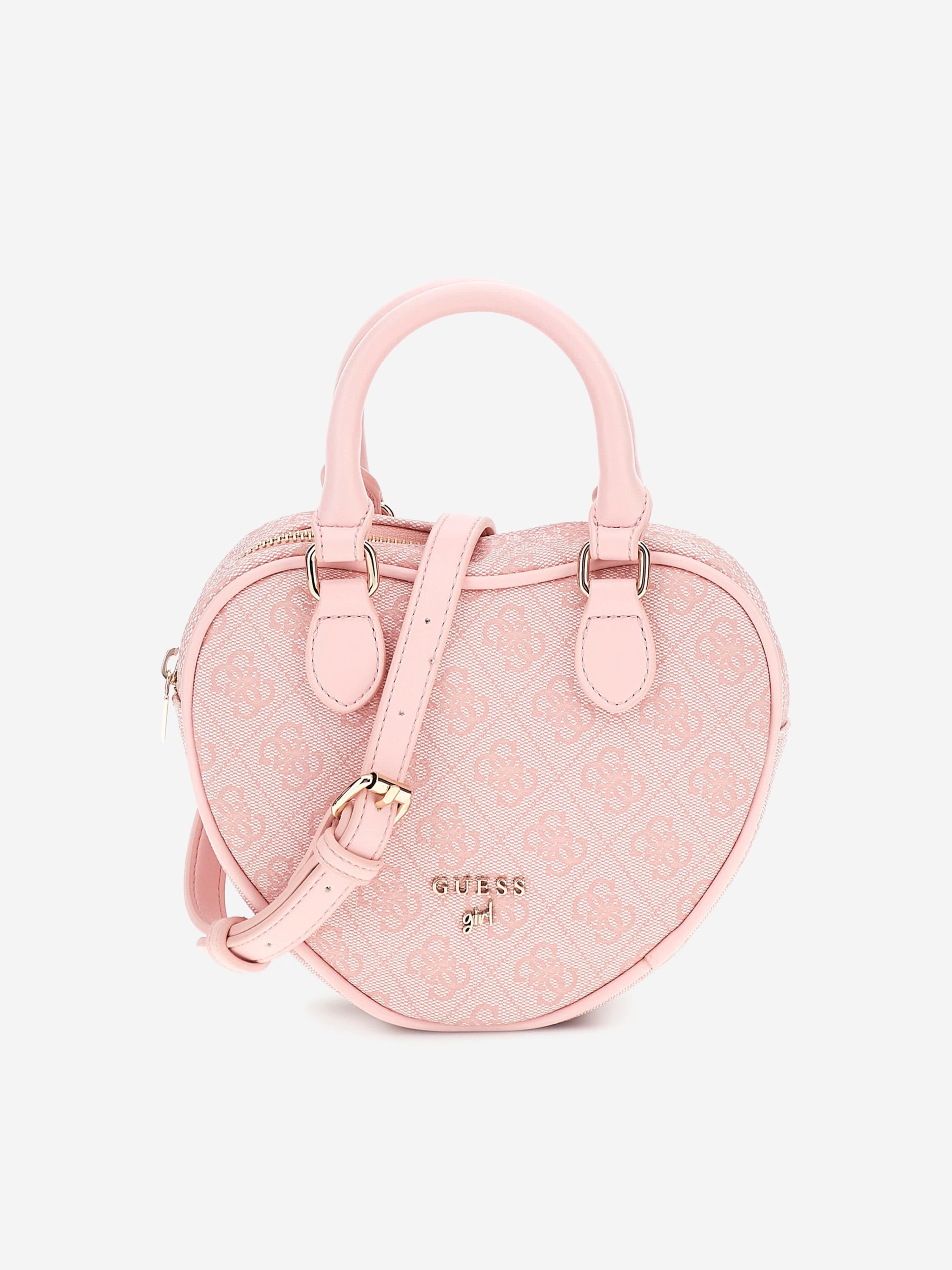 Guess Girls Heart Shoulder Bag in Pink (19cm)