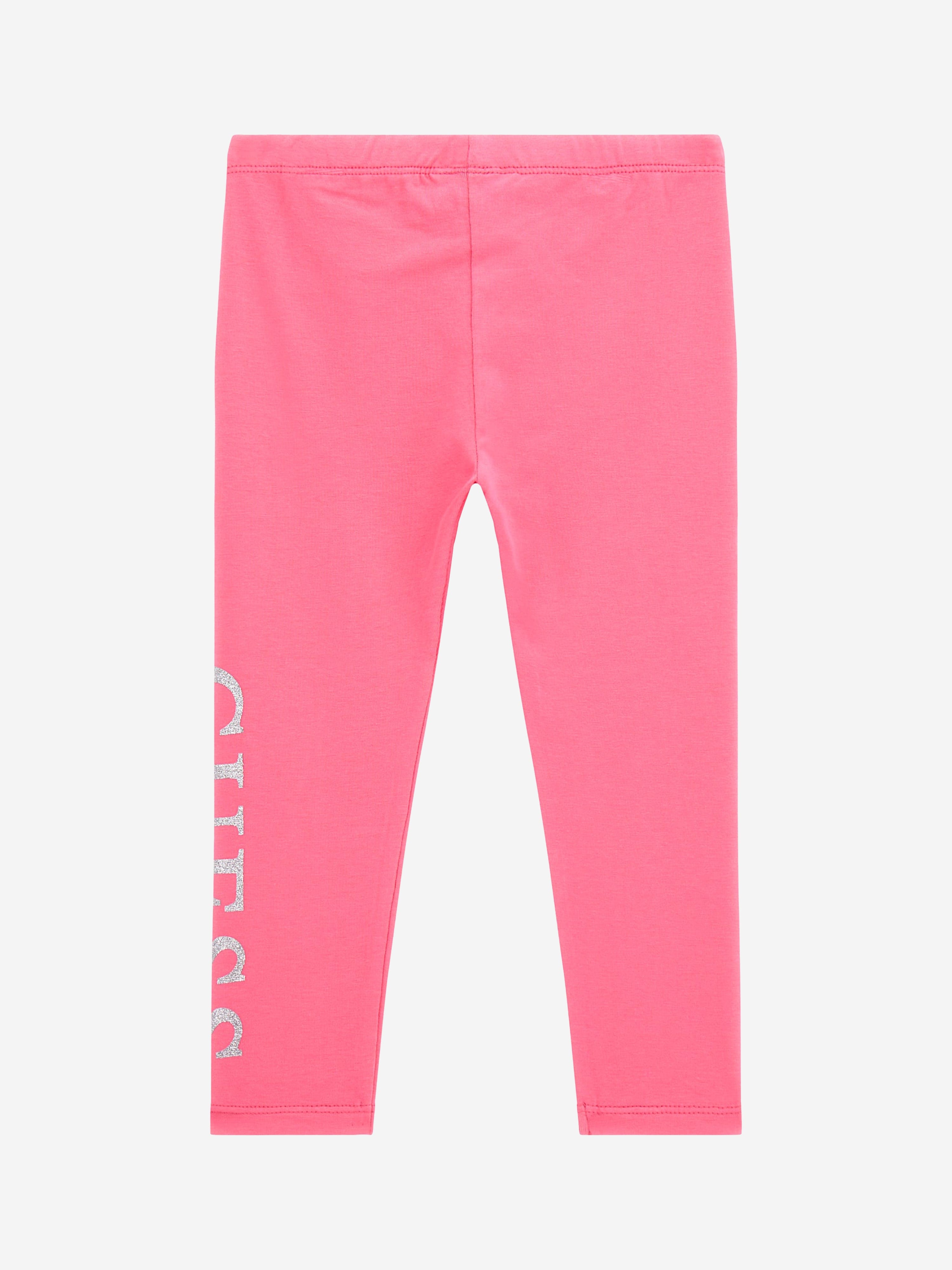 Guess Girls Logo Leggings in Pink