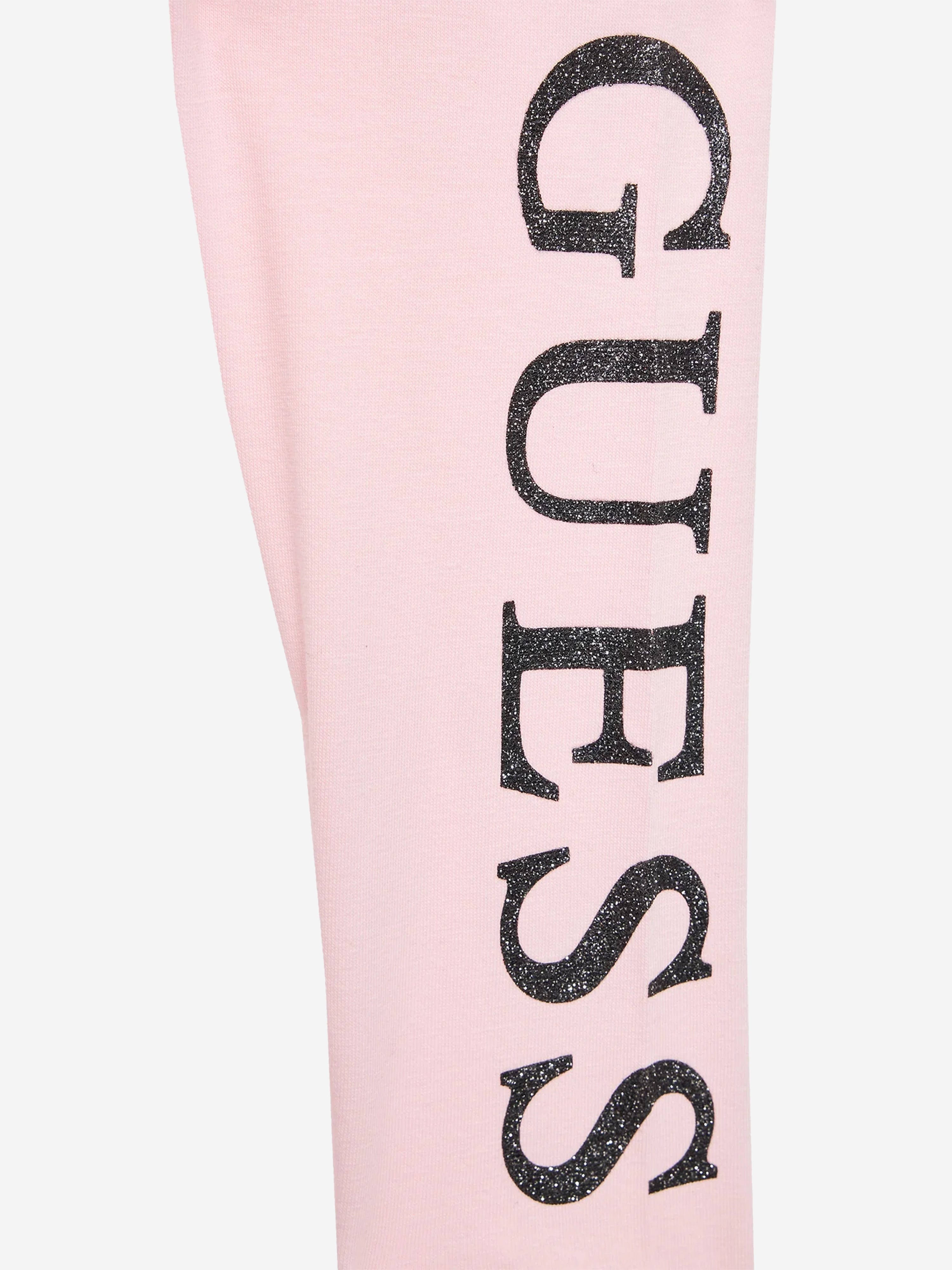 Guess Girls Logo Leggings in Pink