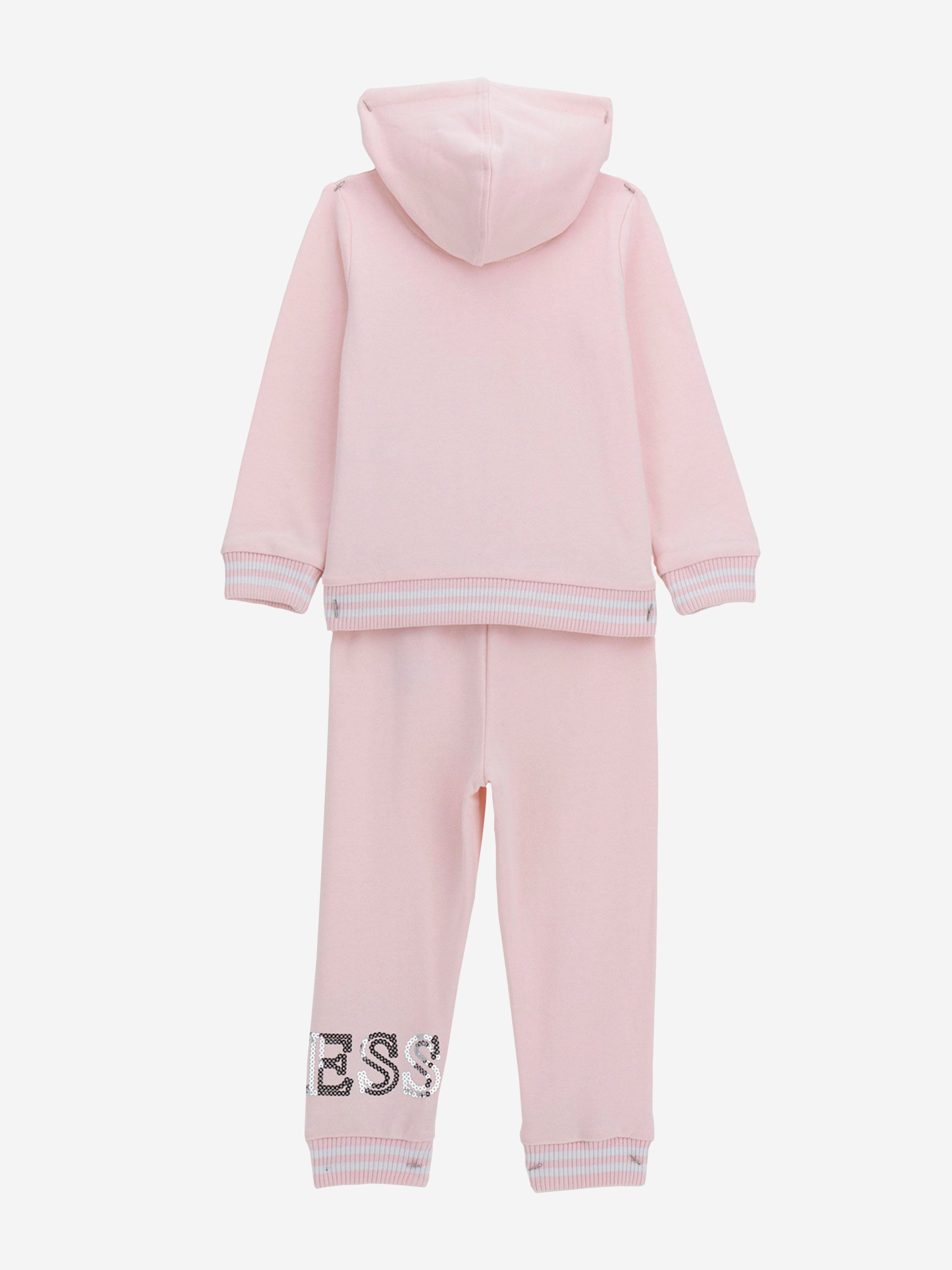 Guess Girls Logo Tracksuit in Pink