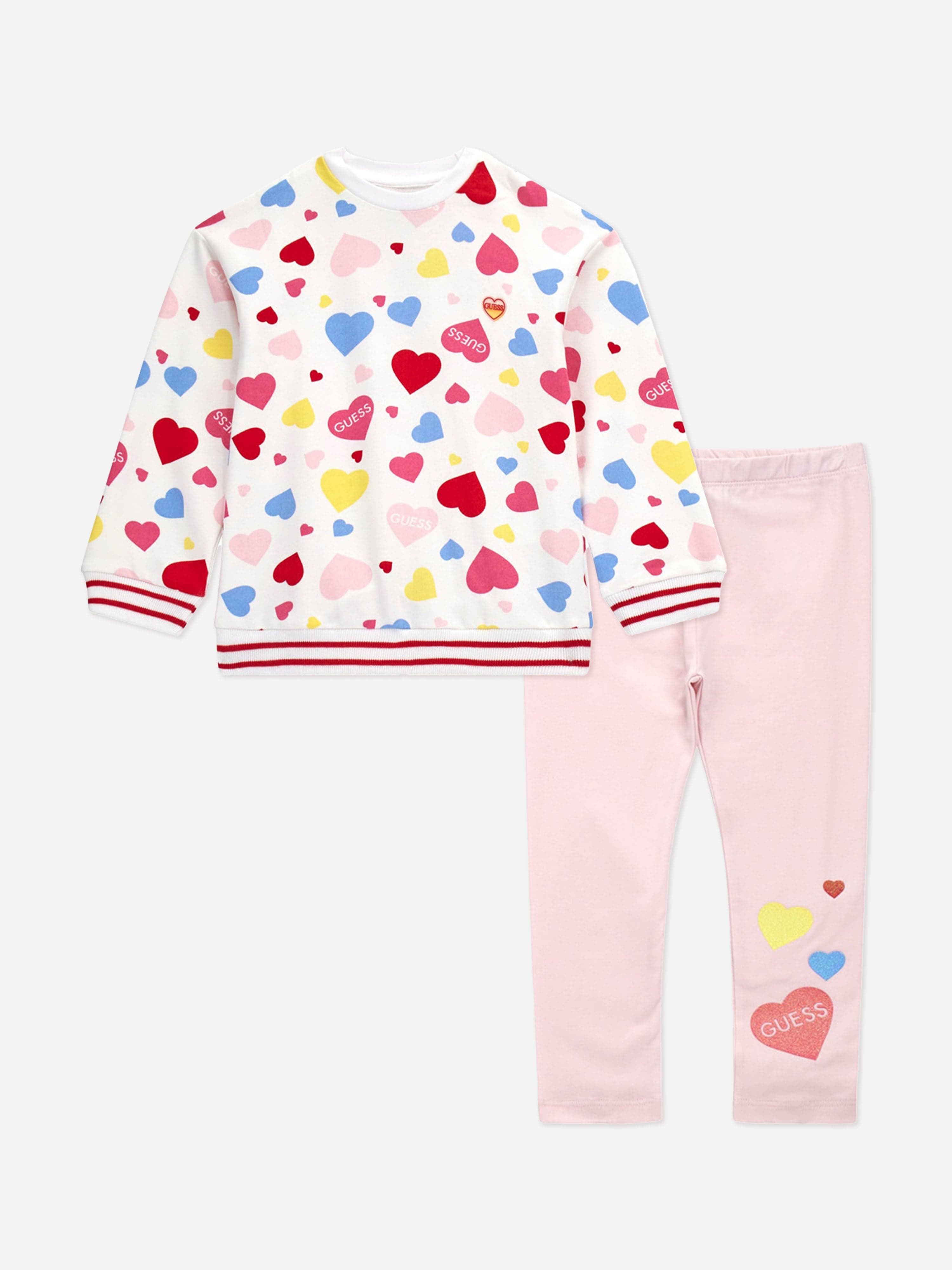 Guess Girls Hearts Desire Leggings Set in Multicolour