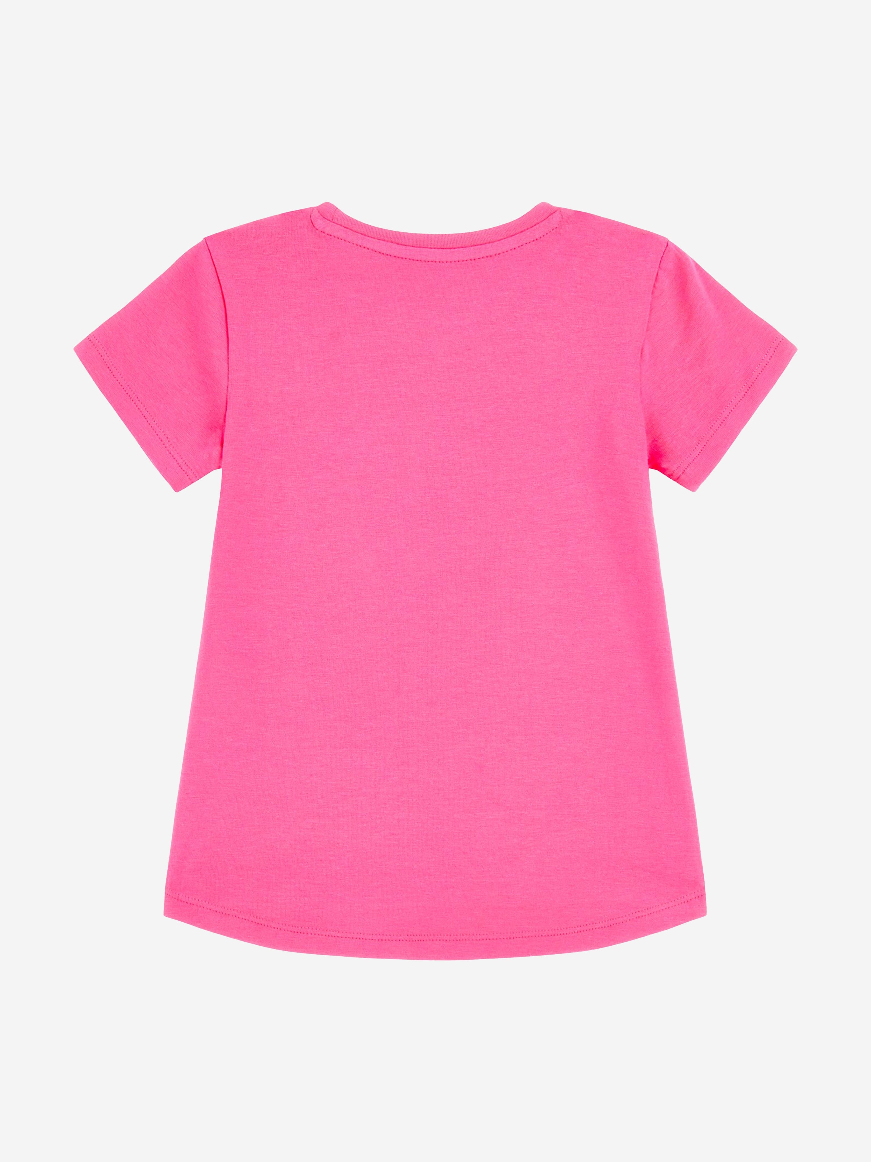 Guess Girls Logo T-Shirt in Pink