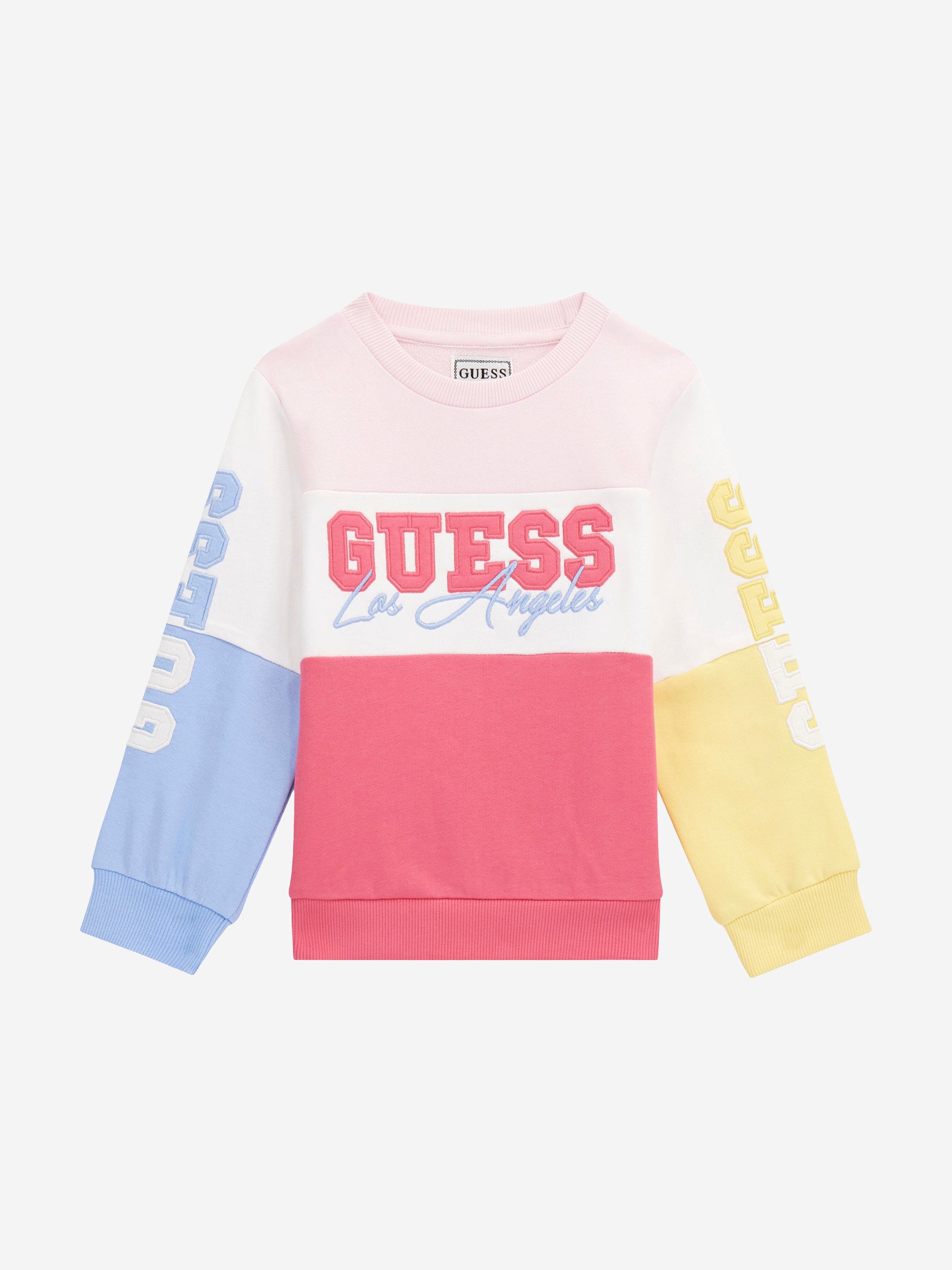 Guess Girls Colourblock Sweatshirt in Multicolour