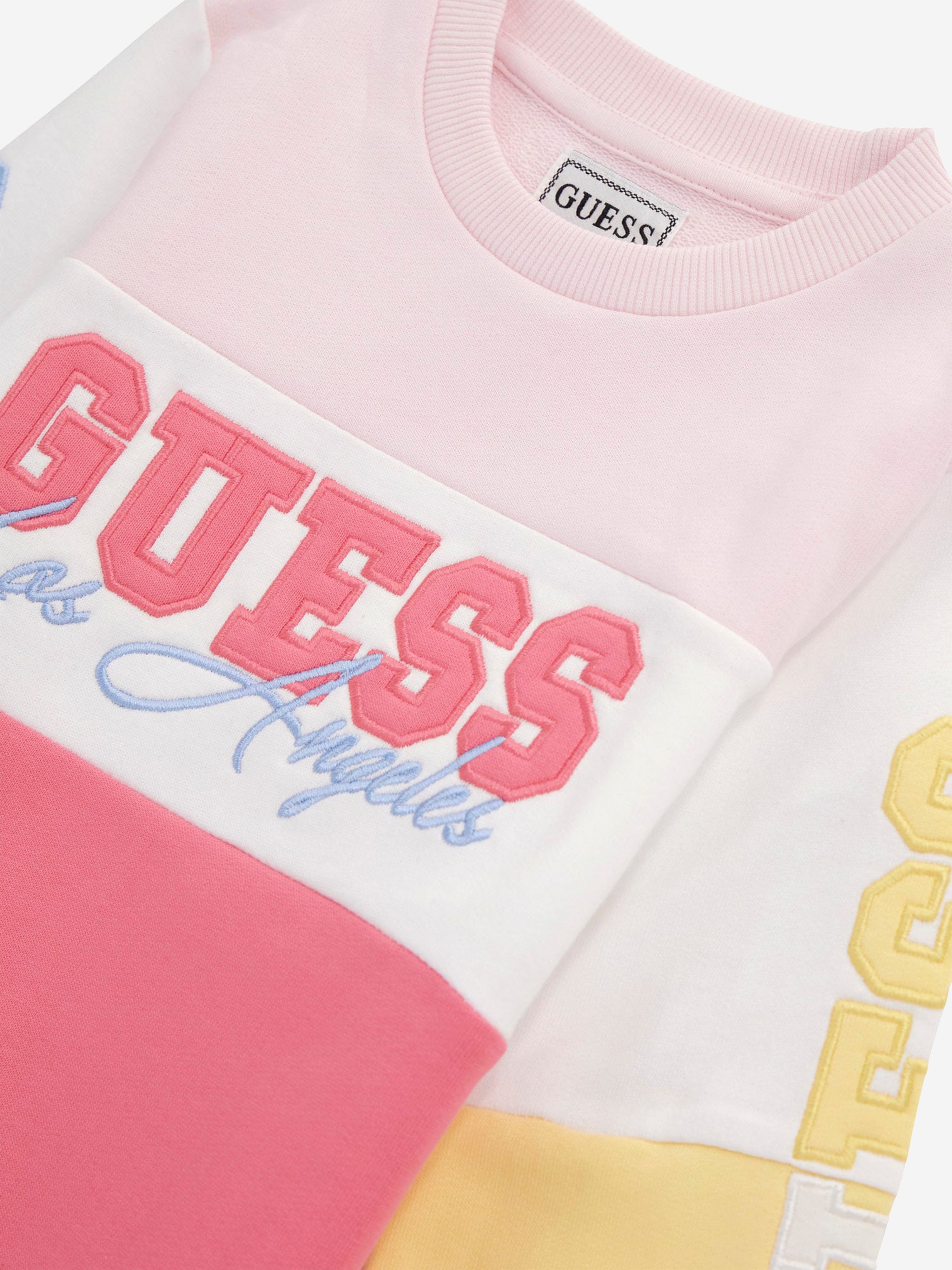 Guess Girls Colourblock Sweatshirt in Multicolour