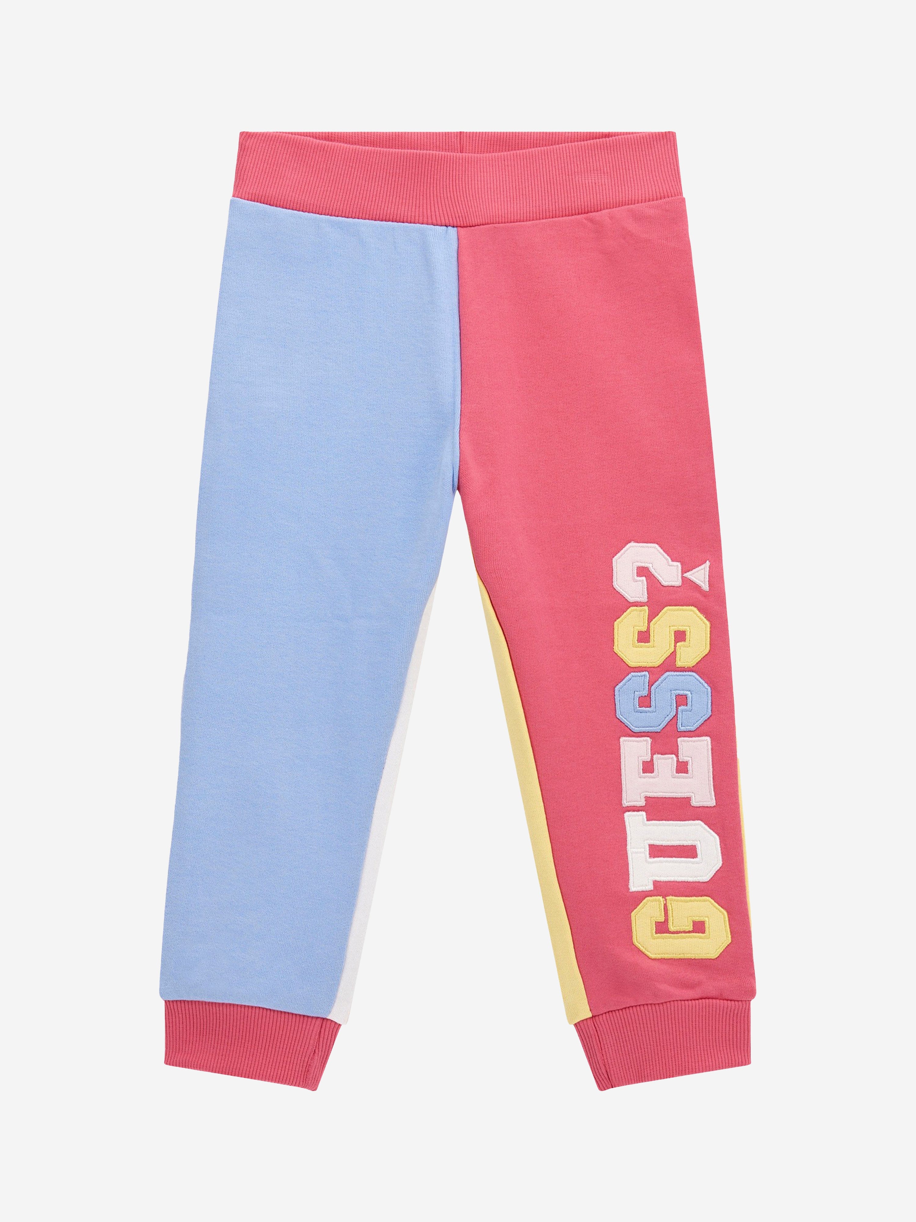 Guess Girls Colourblock Joggers in Multicolour