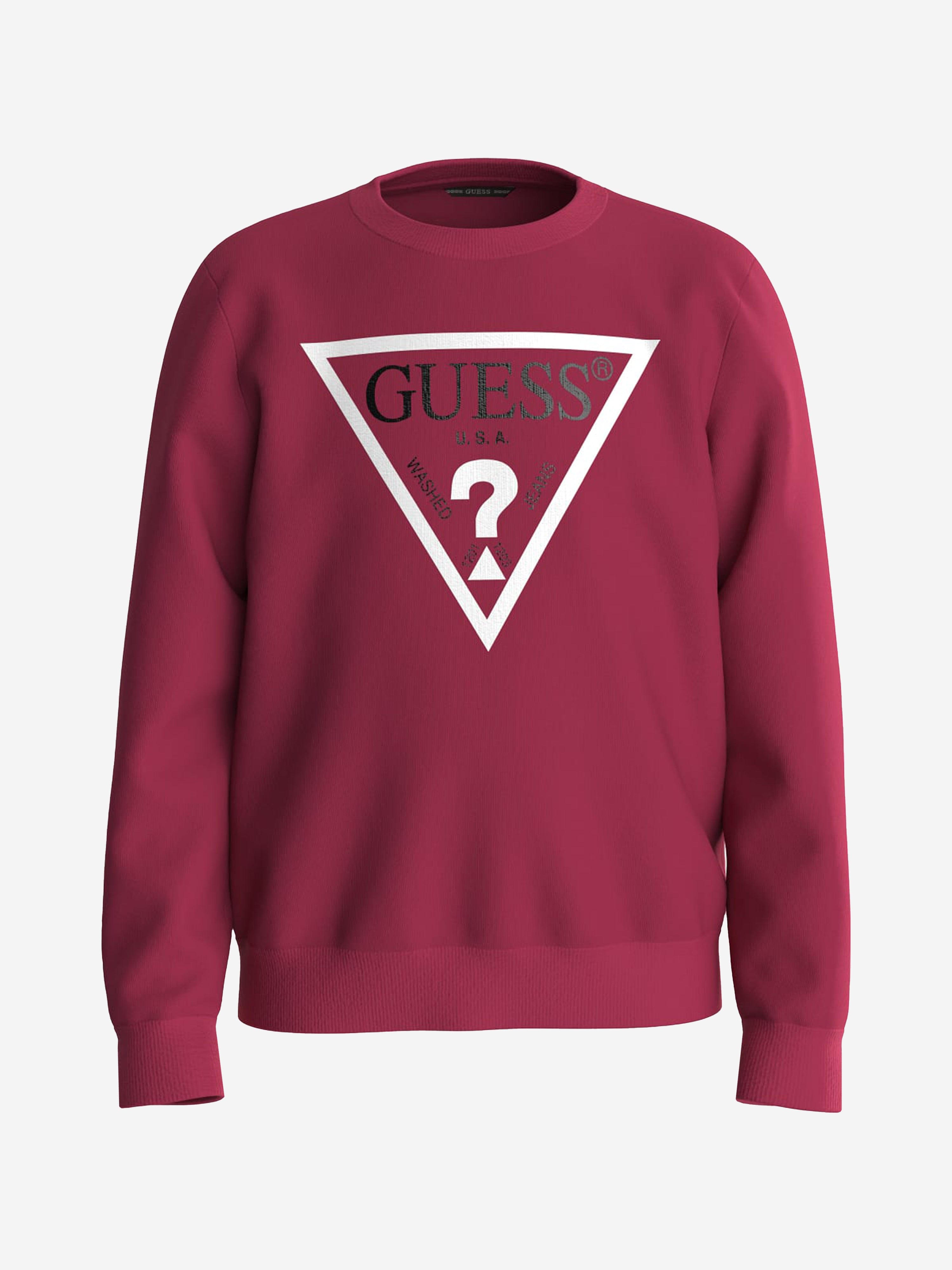 Guess Boys Logo Sweatshirt in Red