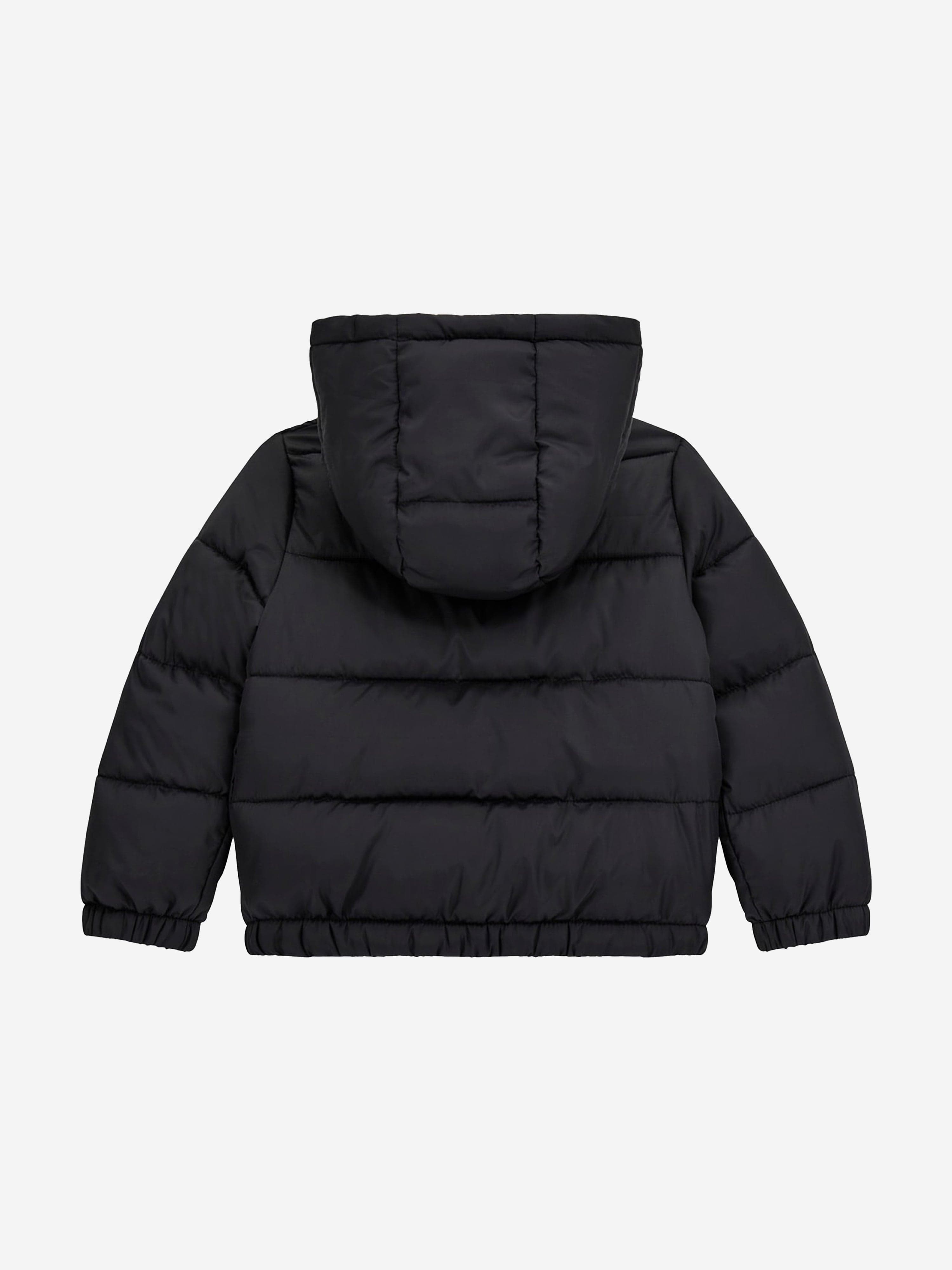 Guess Boys Logo Puffer Jacket in Black