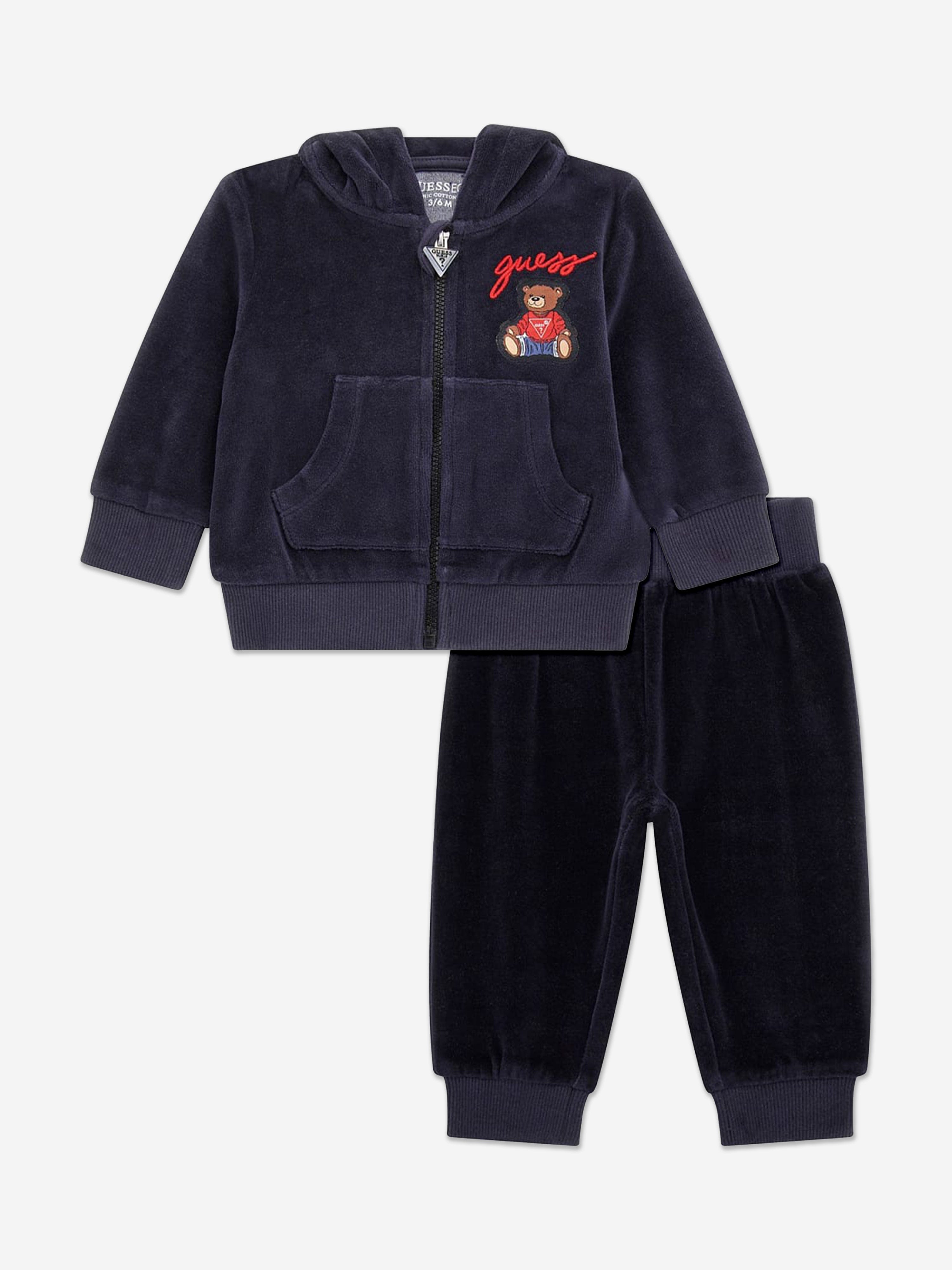 Baby Boys Teddy Bear Logo Tracksuit in Blue