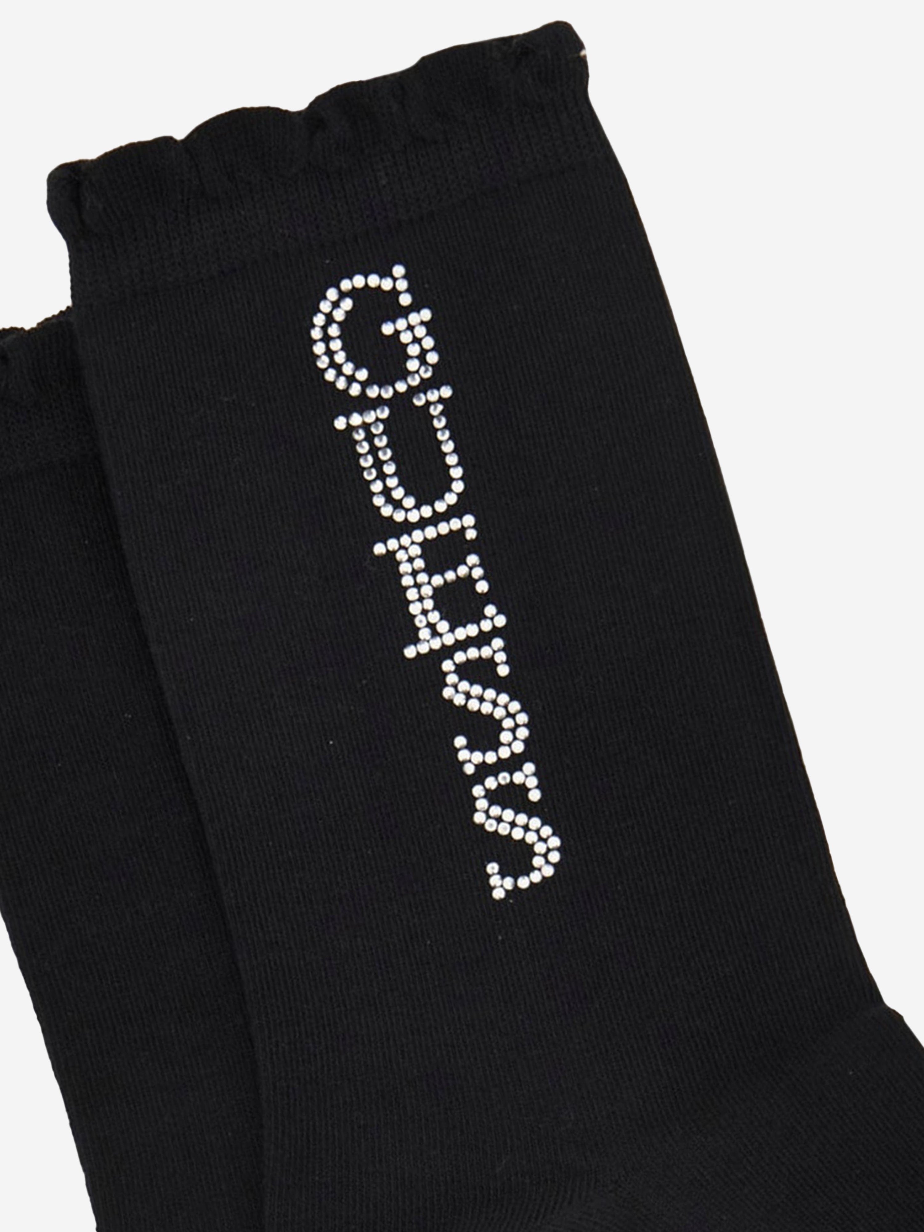 Guess Girls Logo Socks in Black