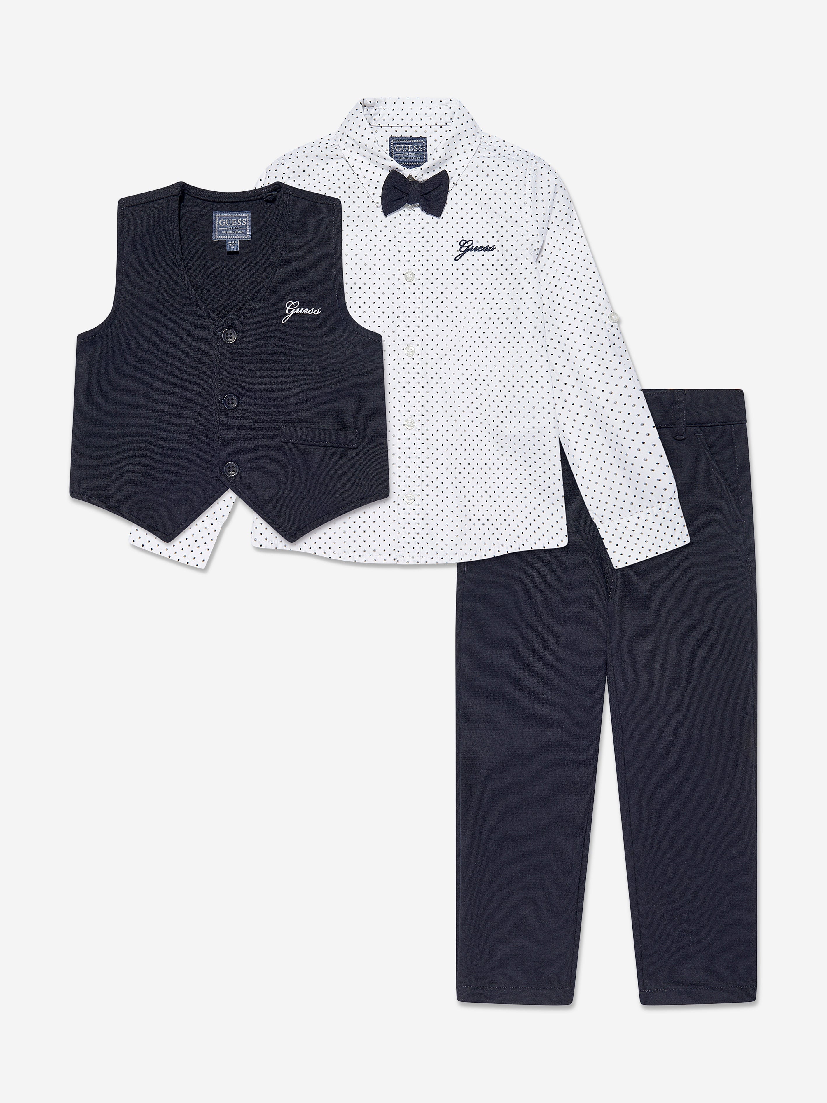 Boys 3 Piece Suit Set in Navy