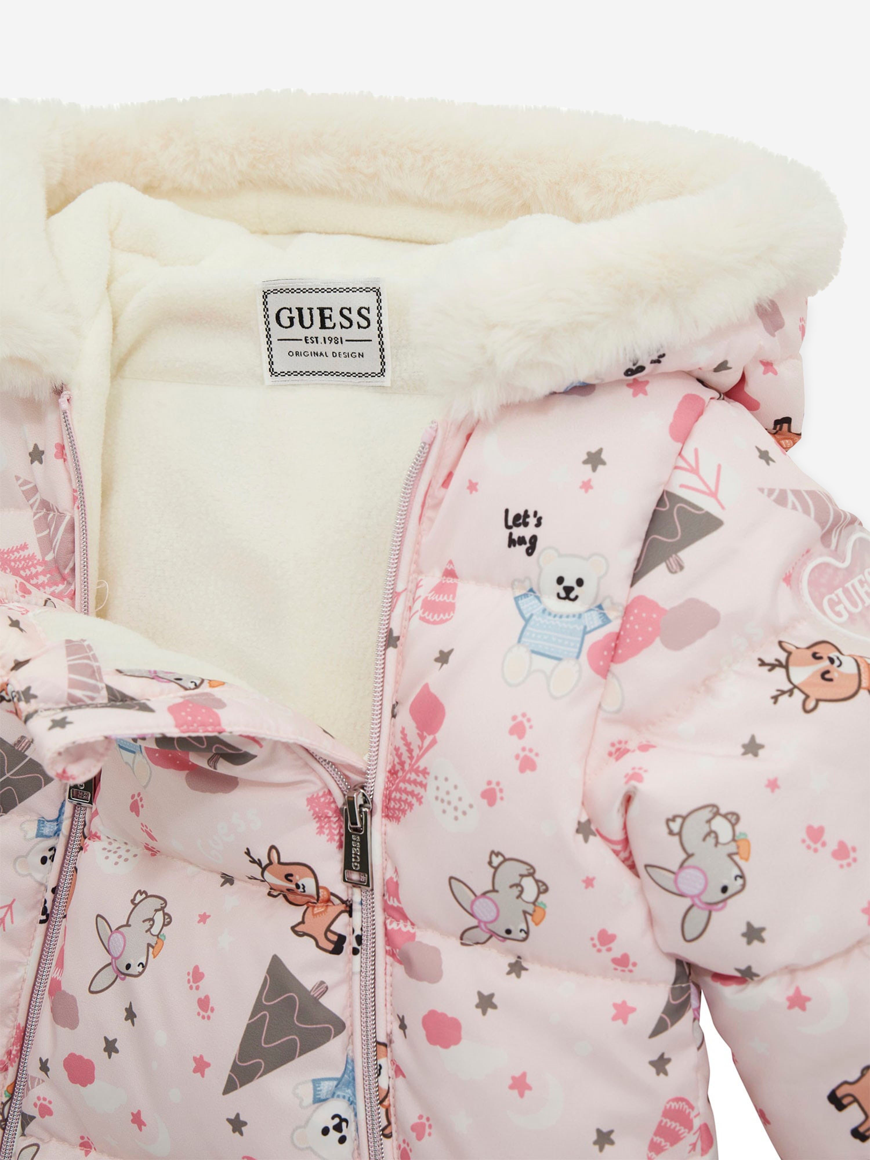 Baby Girls Forest Snowsuit in Pink