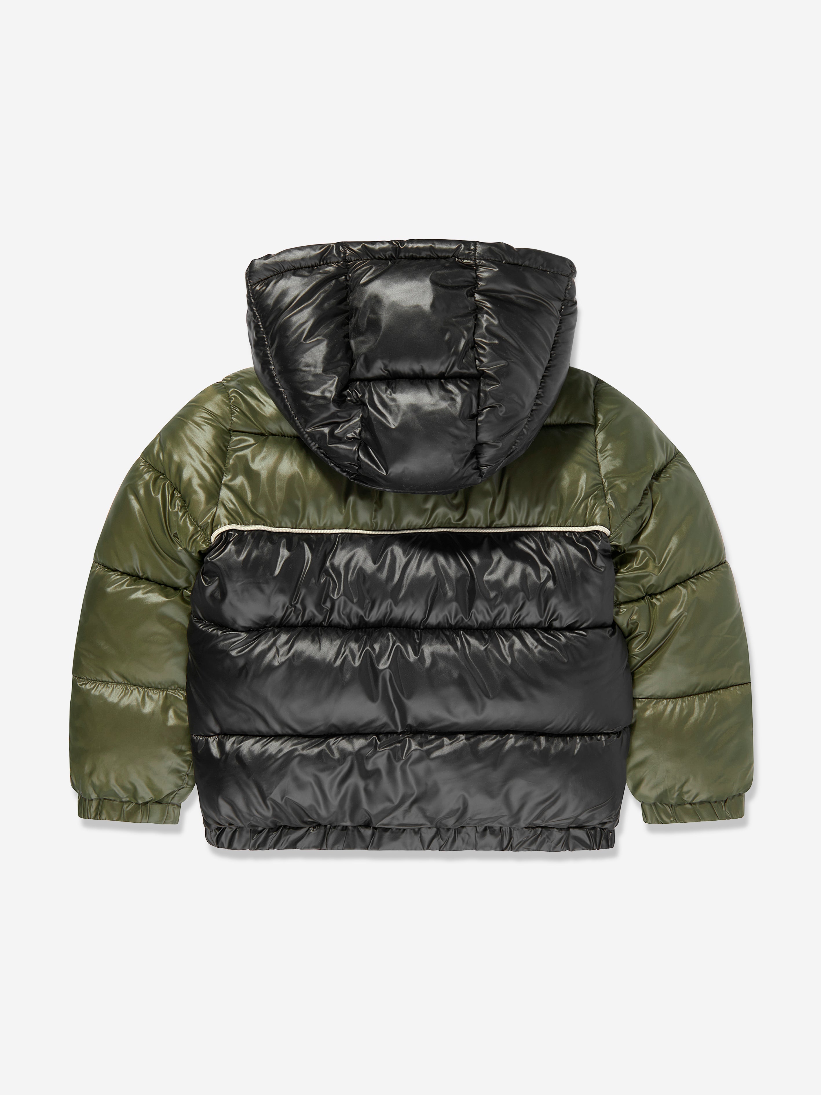 Guess Boys Hooded Puffer Jacket in Green