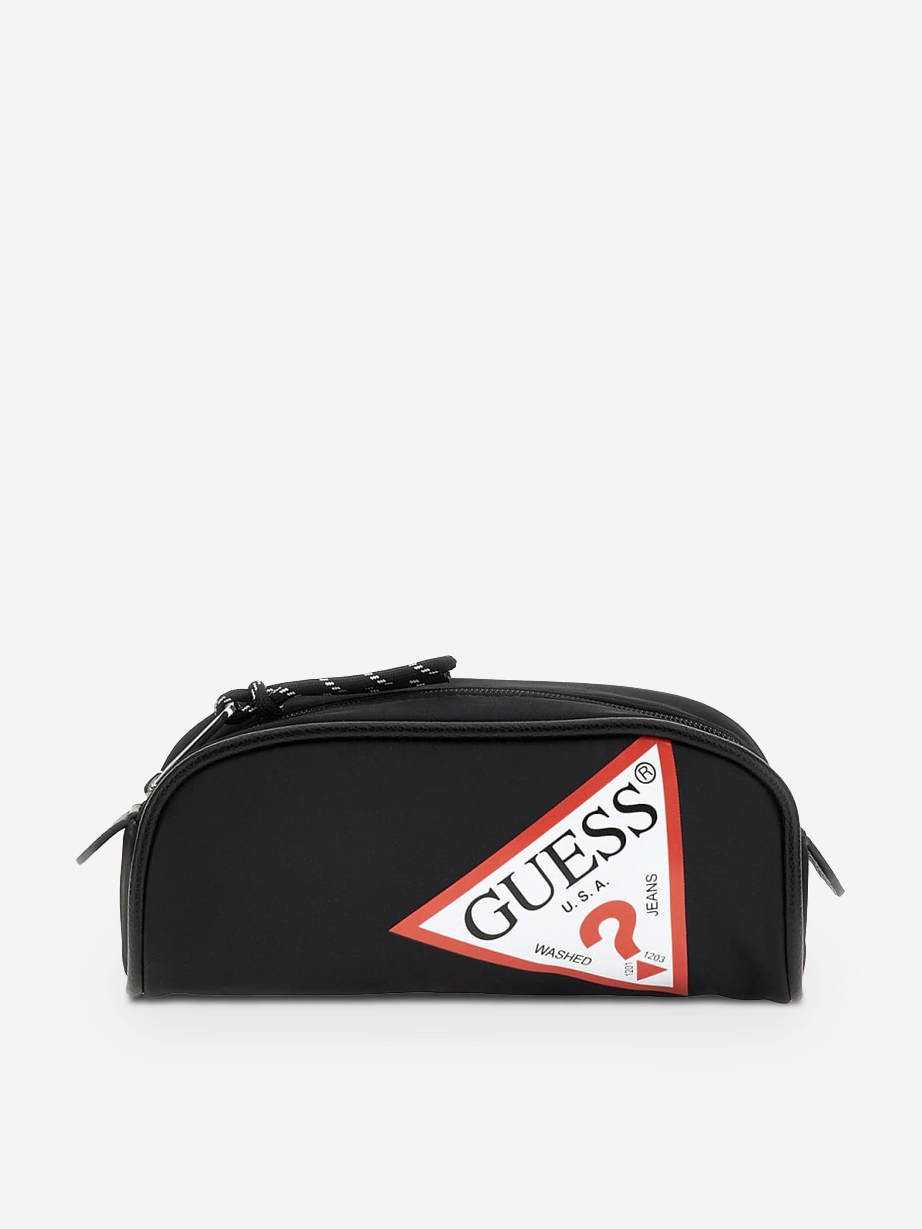 Guess Kids Logo Pencil Case in Black (19cm)