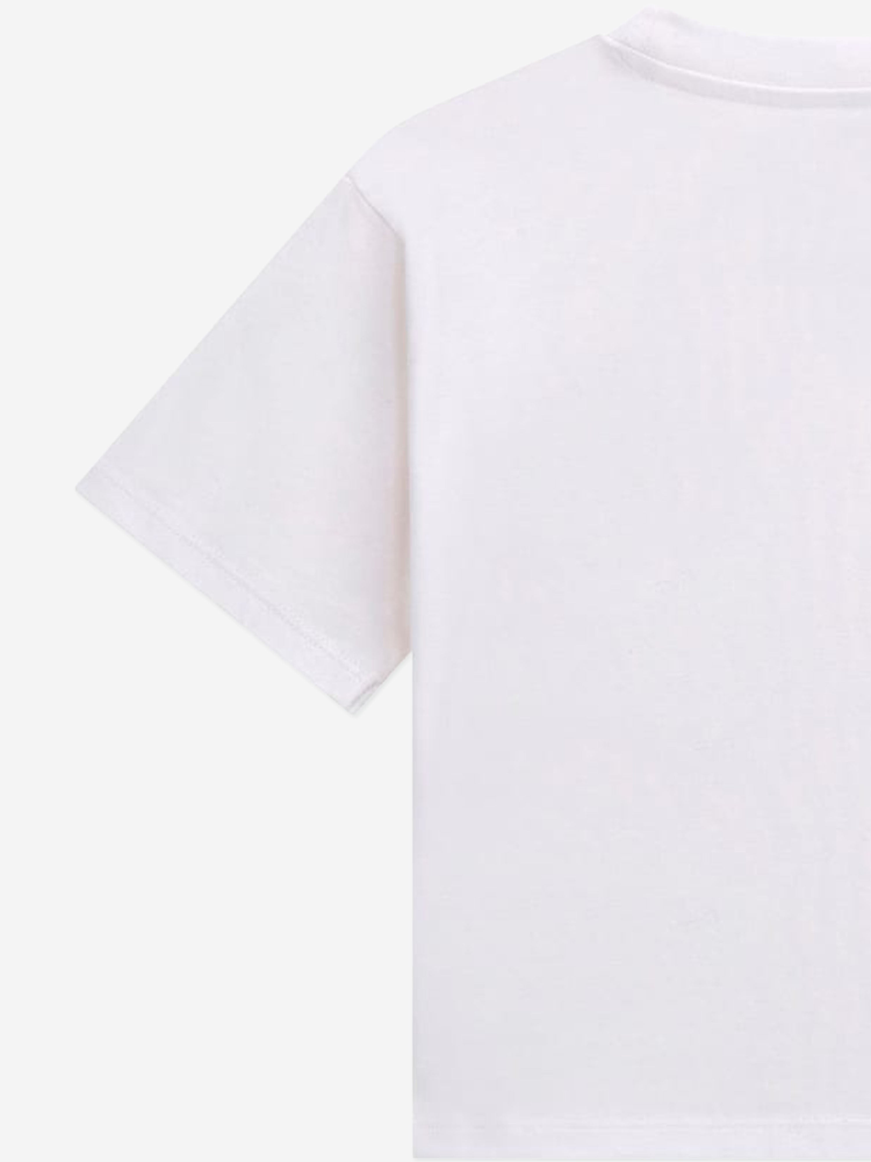 Guess Girls Slogan T-Shirt in White
