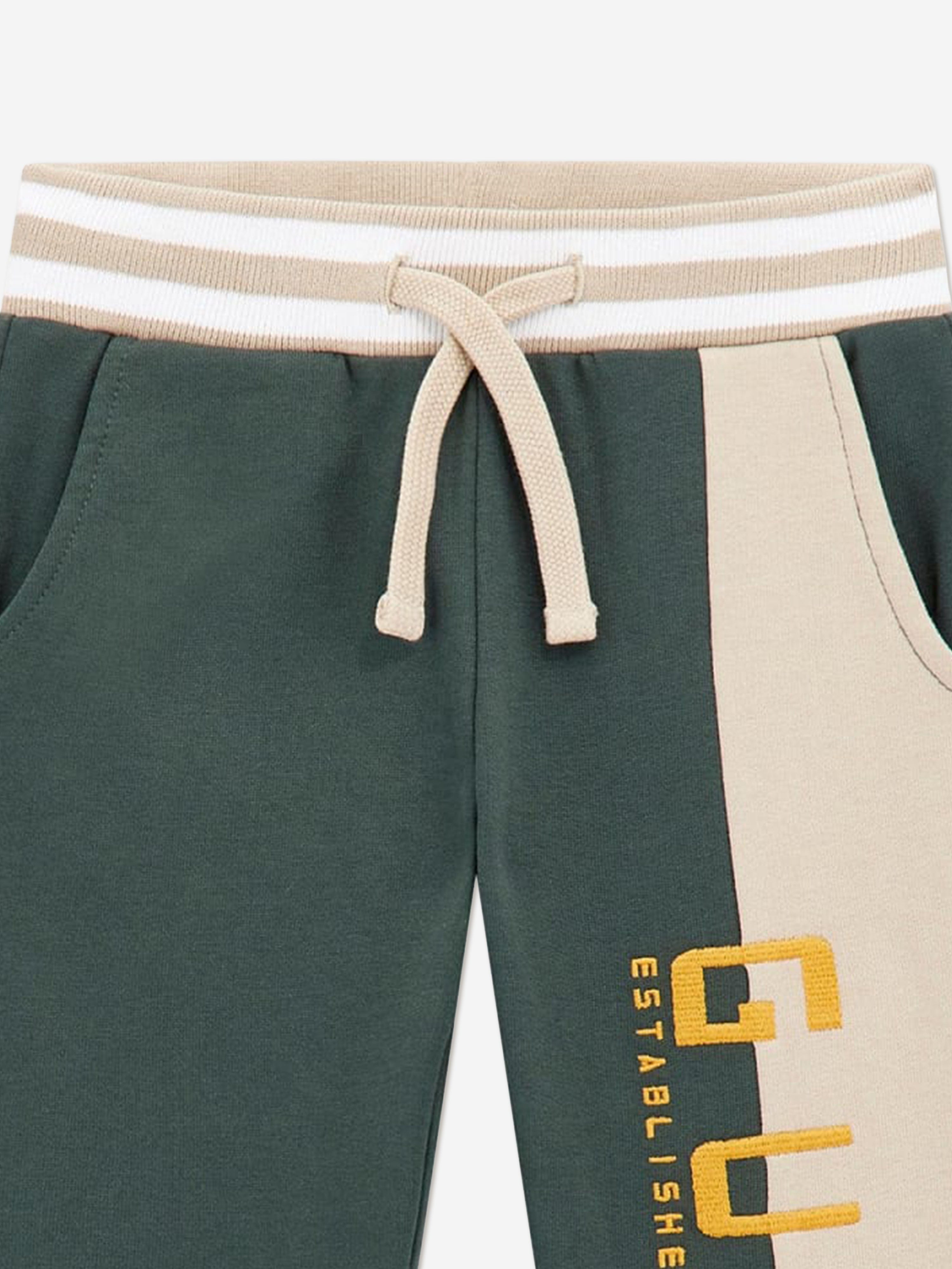 Guess Boys Logo Joggers in Green