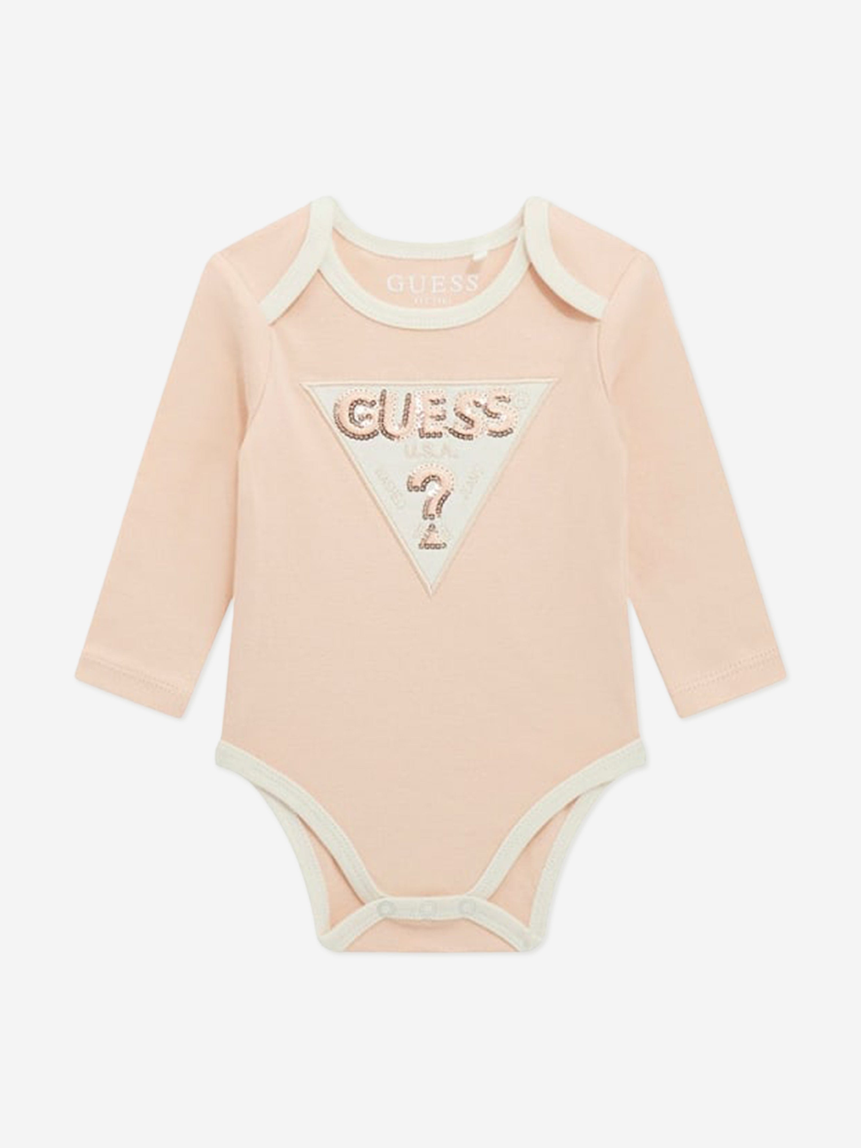 Guess Baby Girls 3 Piece Tracksuit Set in Ivory
