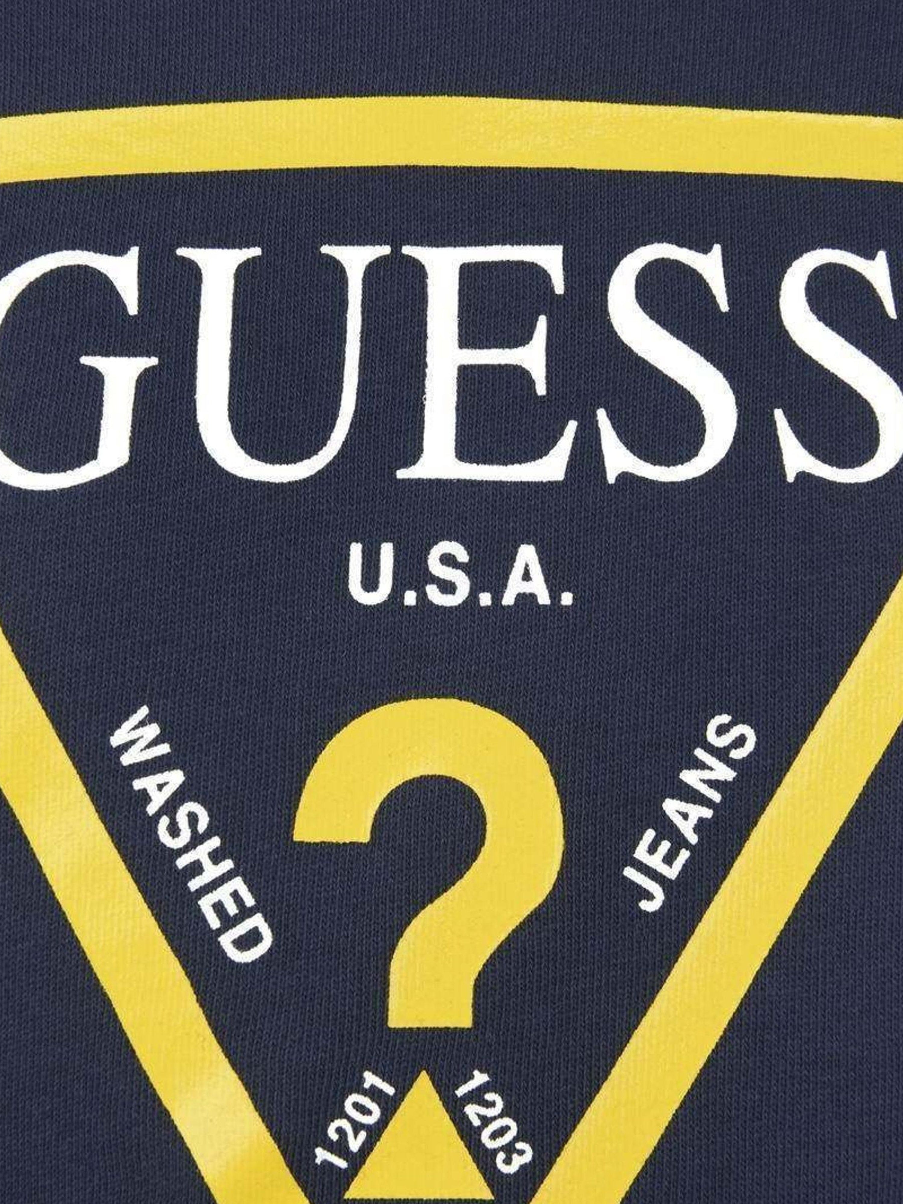 Guess Boys Sweater - Cotton Logo Sweater