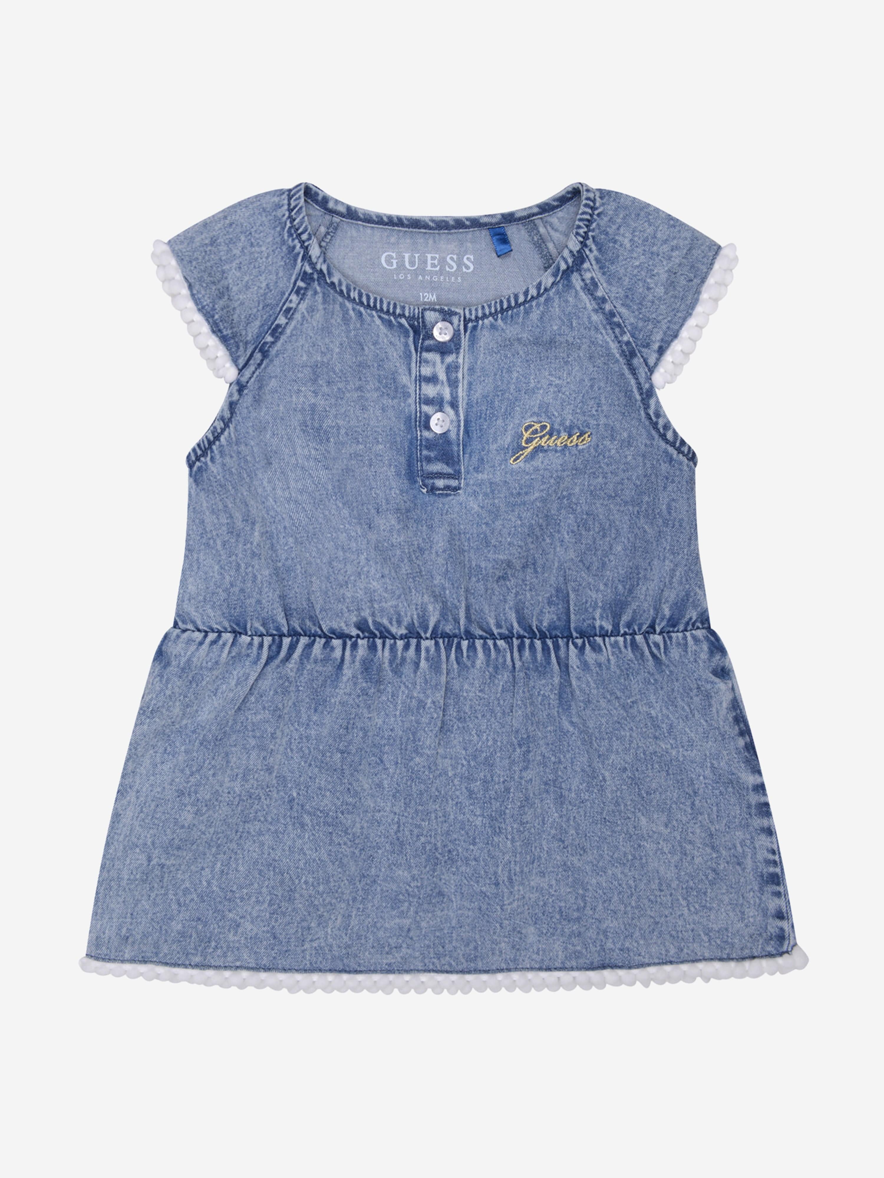 Guess Baby Girls Set - Denim Top & Leggings Set