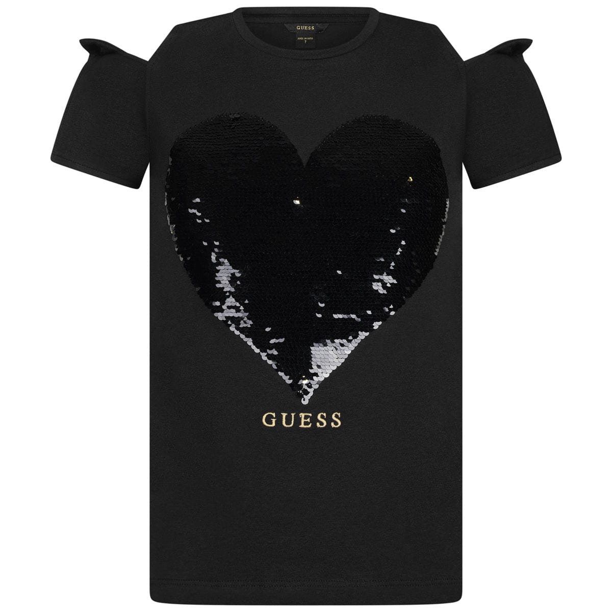 Guess Girls Sequin Heart Top