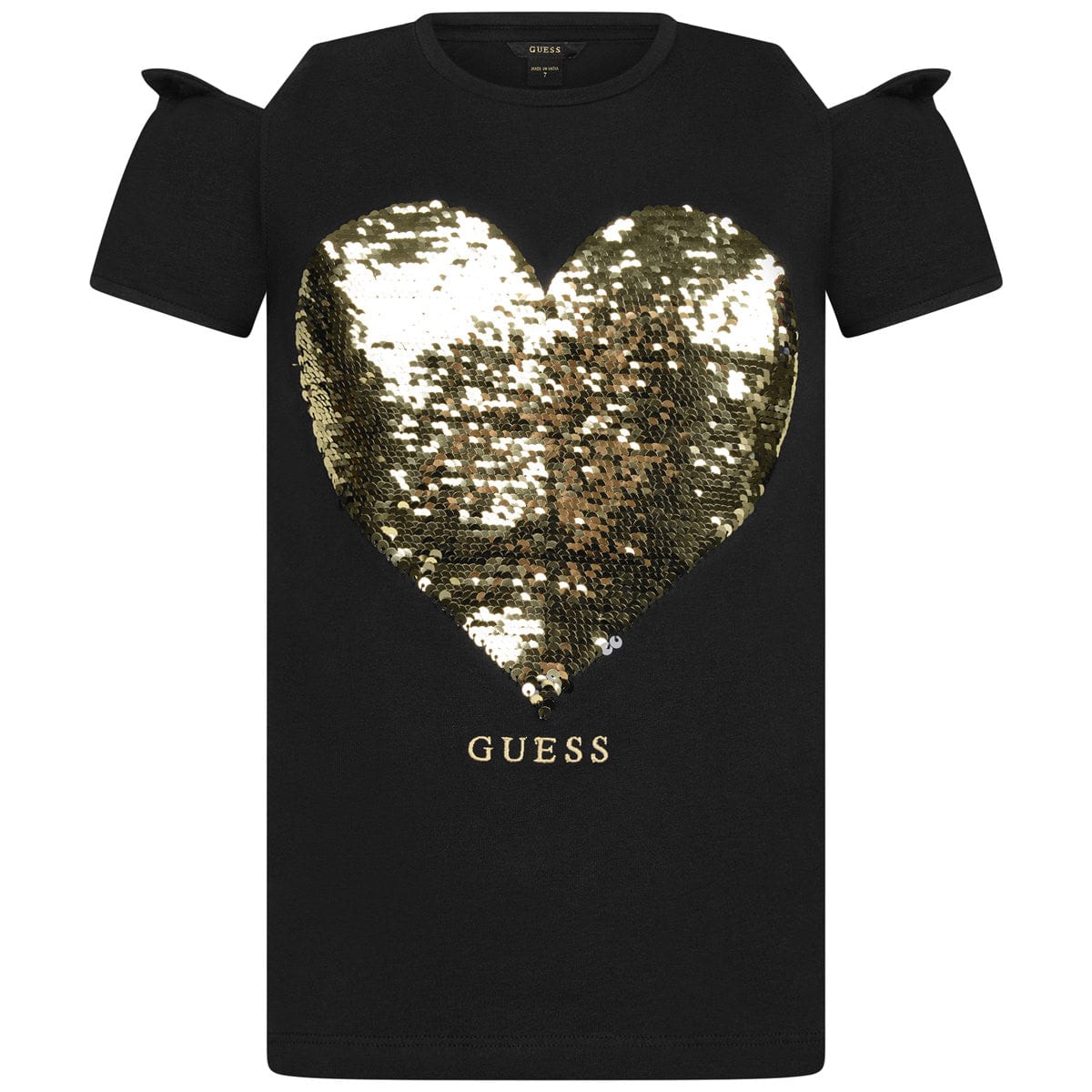 Guess Girls Sequin Heart Top