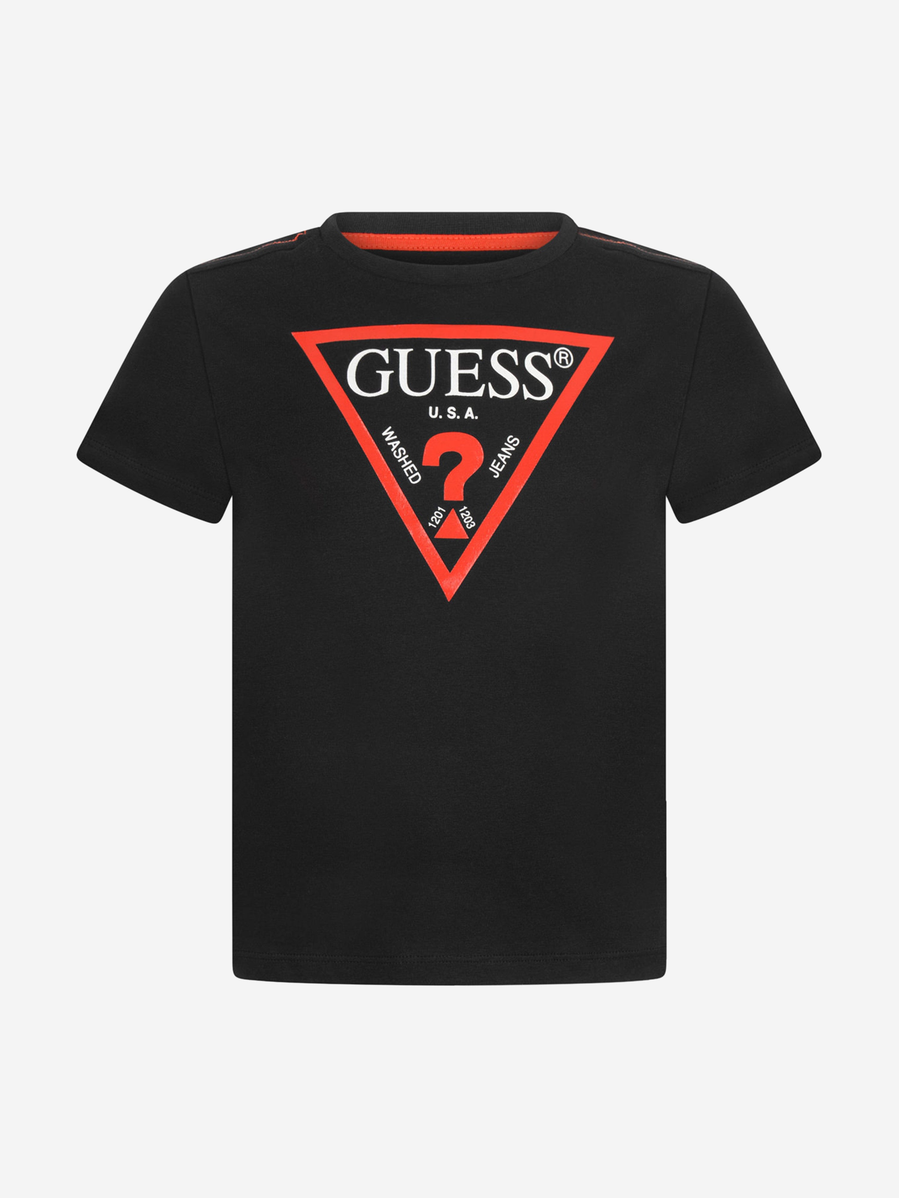 Guess Boys Logo Print Jersey Top