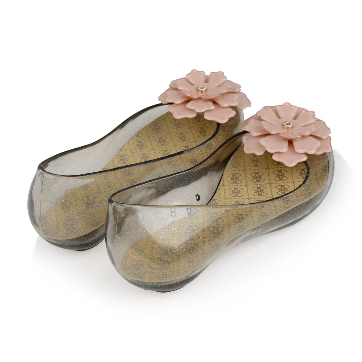 Guess Jelly Shoes With Flower & Bag