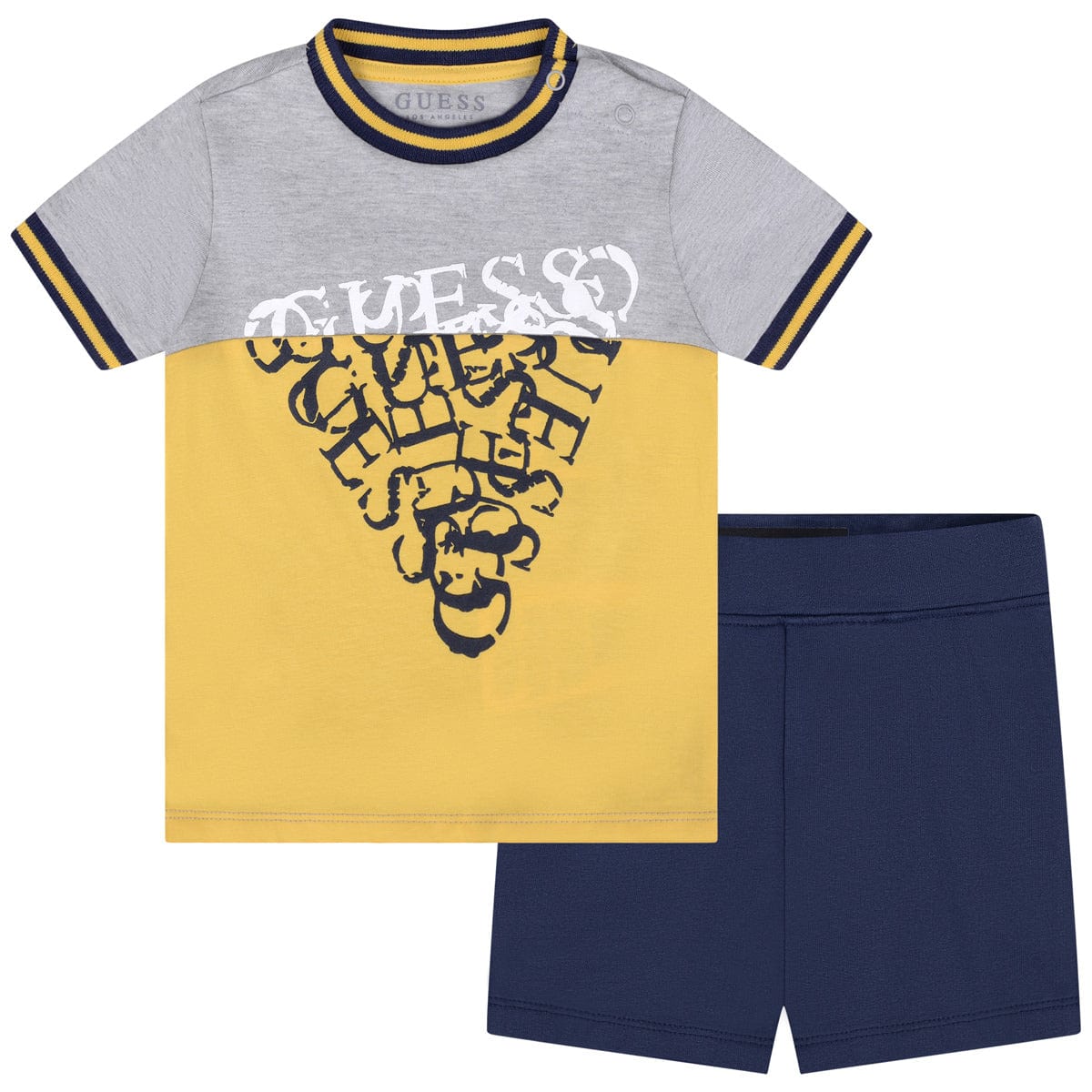 Guess Baby Boys Set - Cotton T-Shirt & Shorts Set