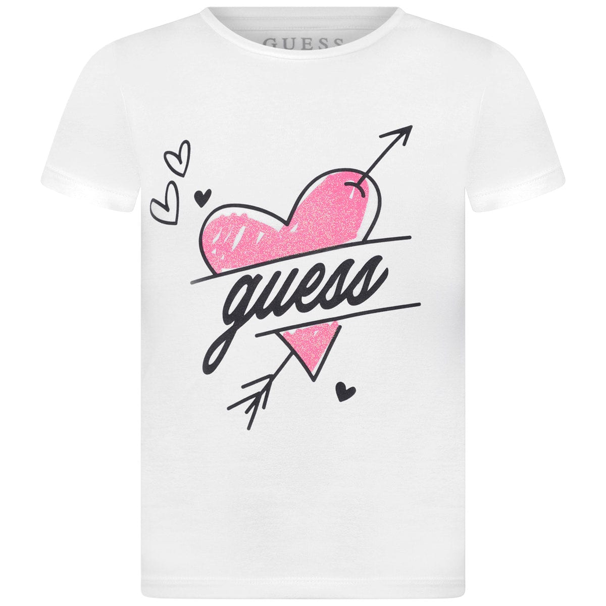 Guess Girls T-Shirt - Cotton Heart T-Shirt