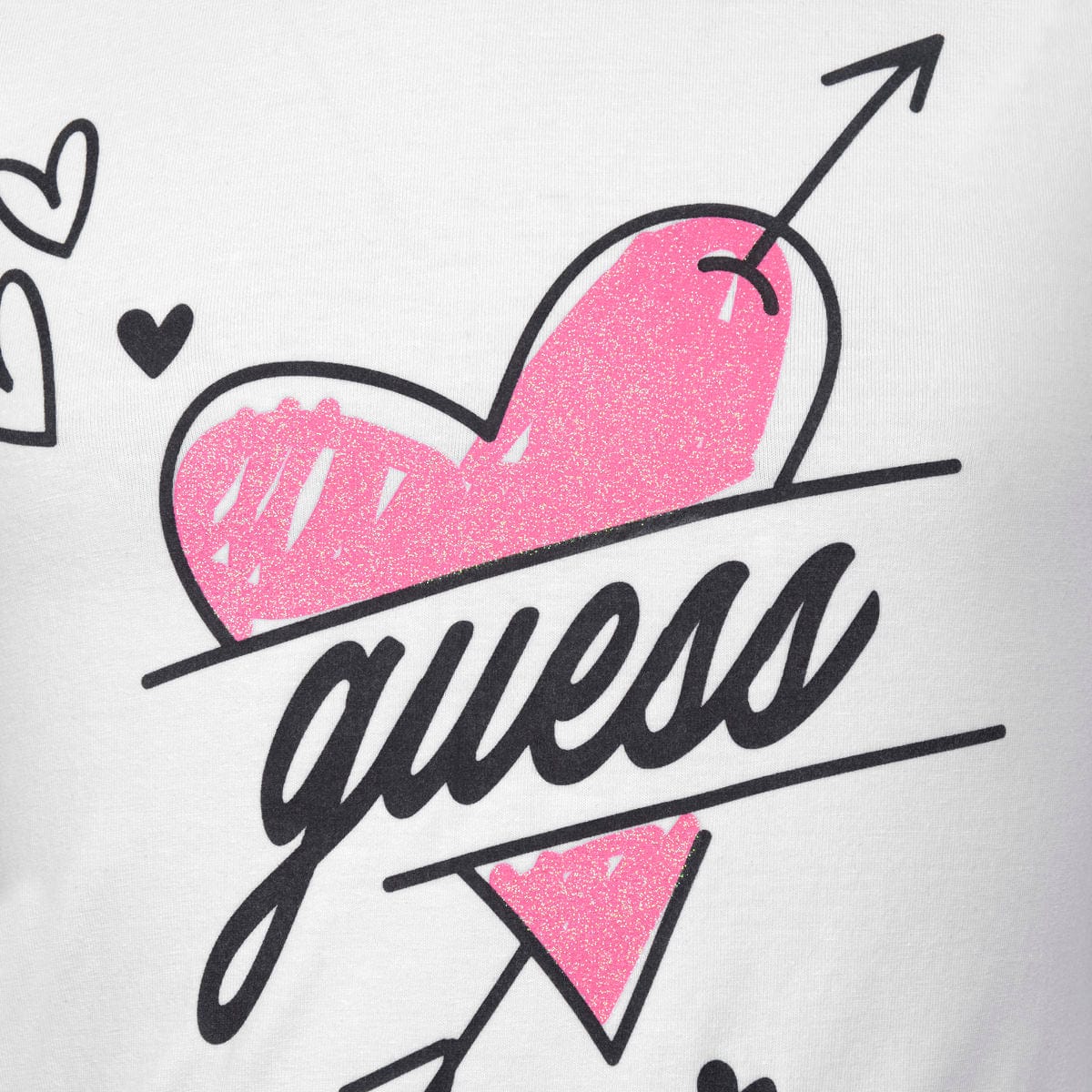 Guess Girls T-Shirt - Cotton Heart T-Shirt