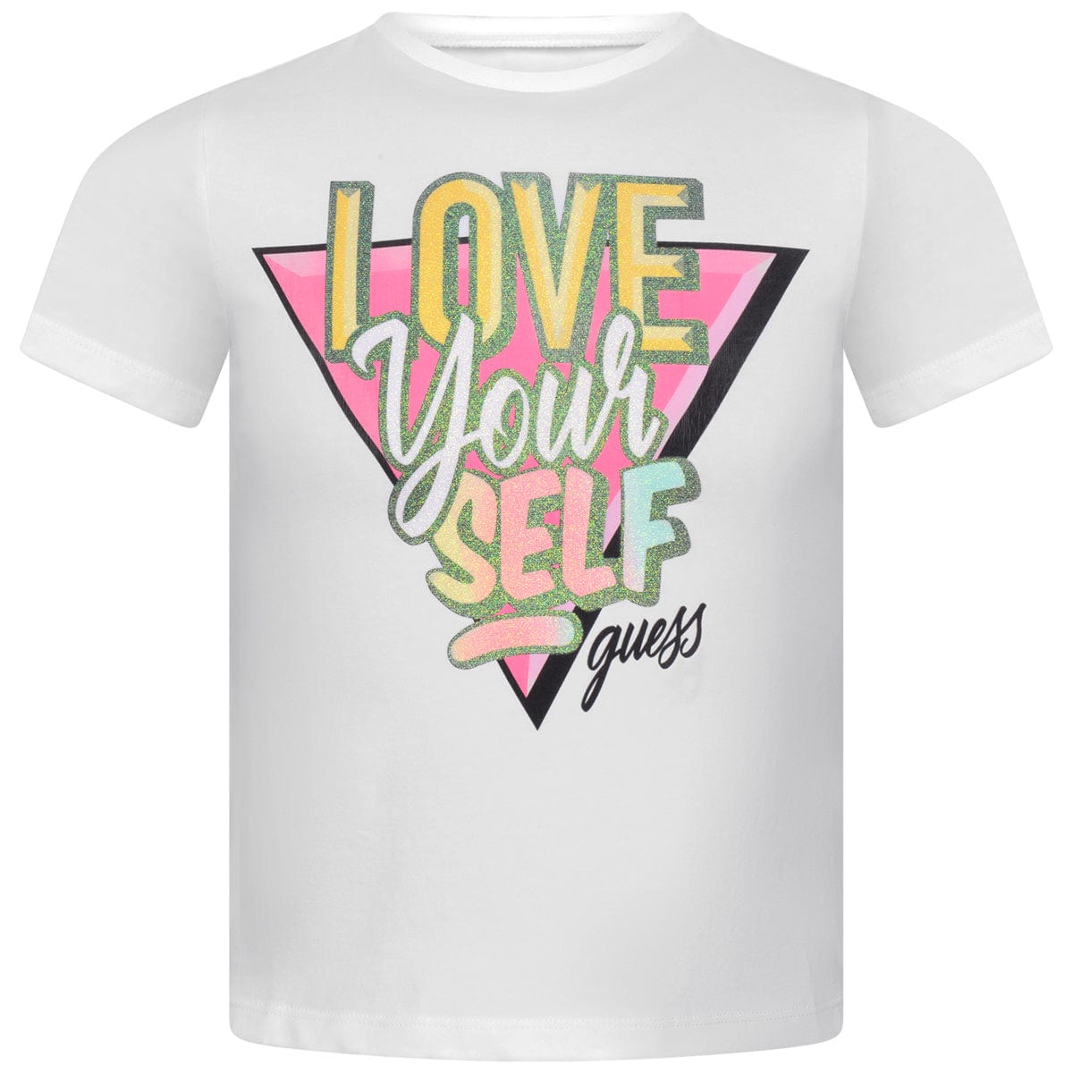 Guess Girls T-Shirt - Love Yourself Cotton T-Shirt