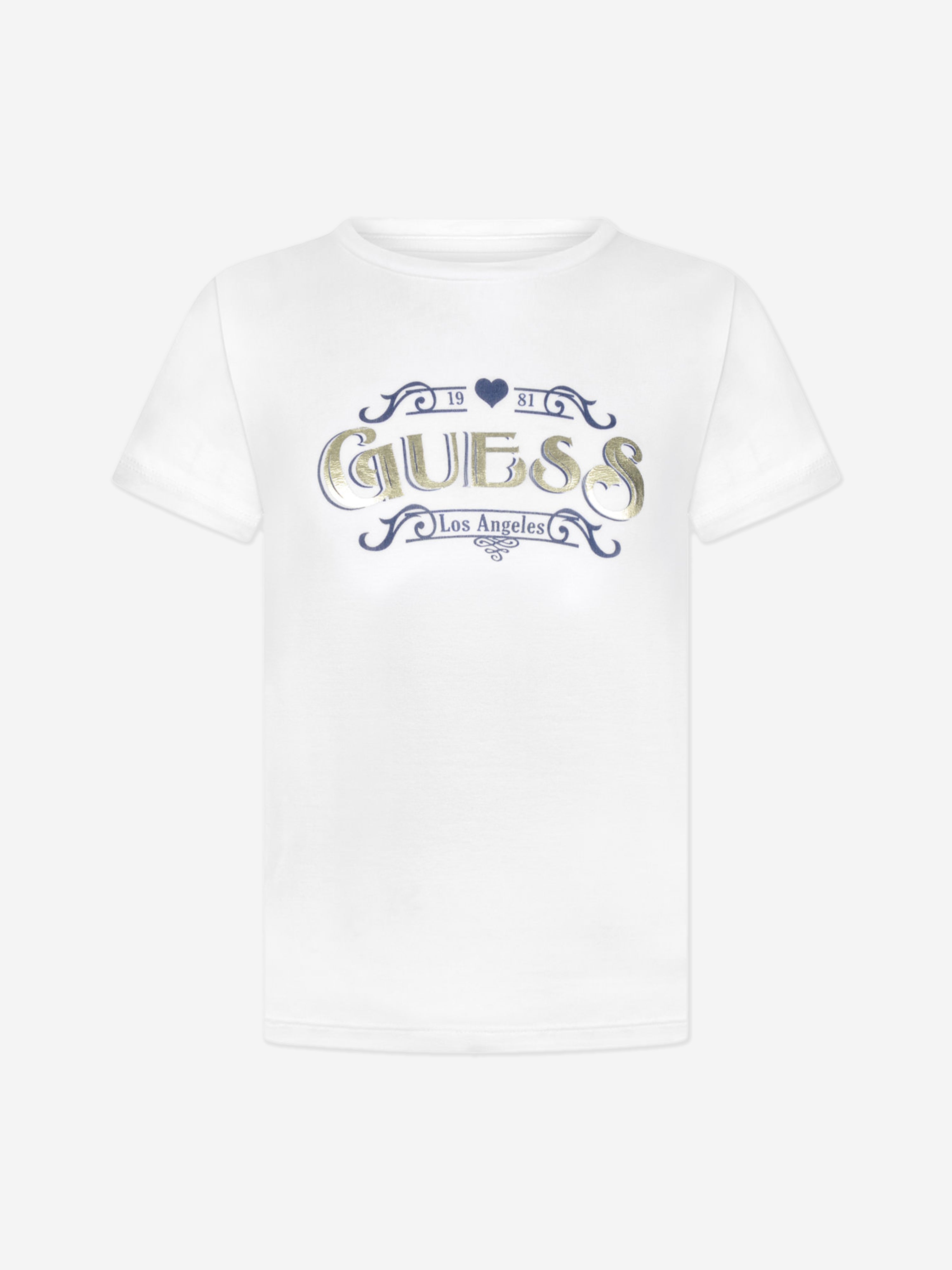 Guess Girls T-Shirt - Cotton Logo T-Shirt