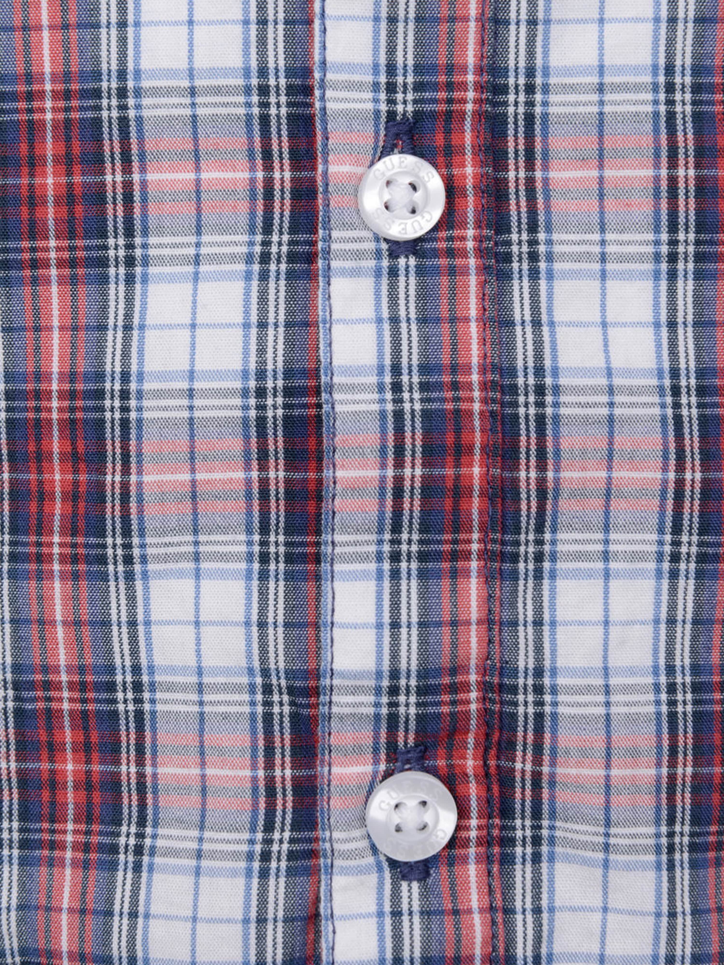 Guess Boys Shirt - Red Cotton Shirt