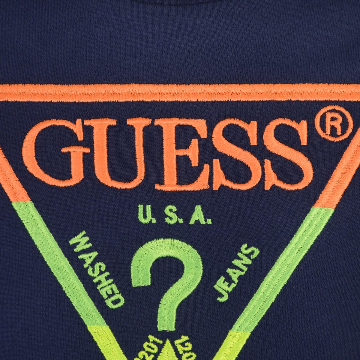 Guess Boys T-Shirt - Cotton Embroidered Logo T-Shirt