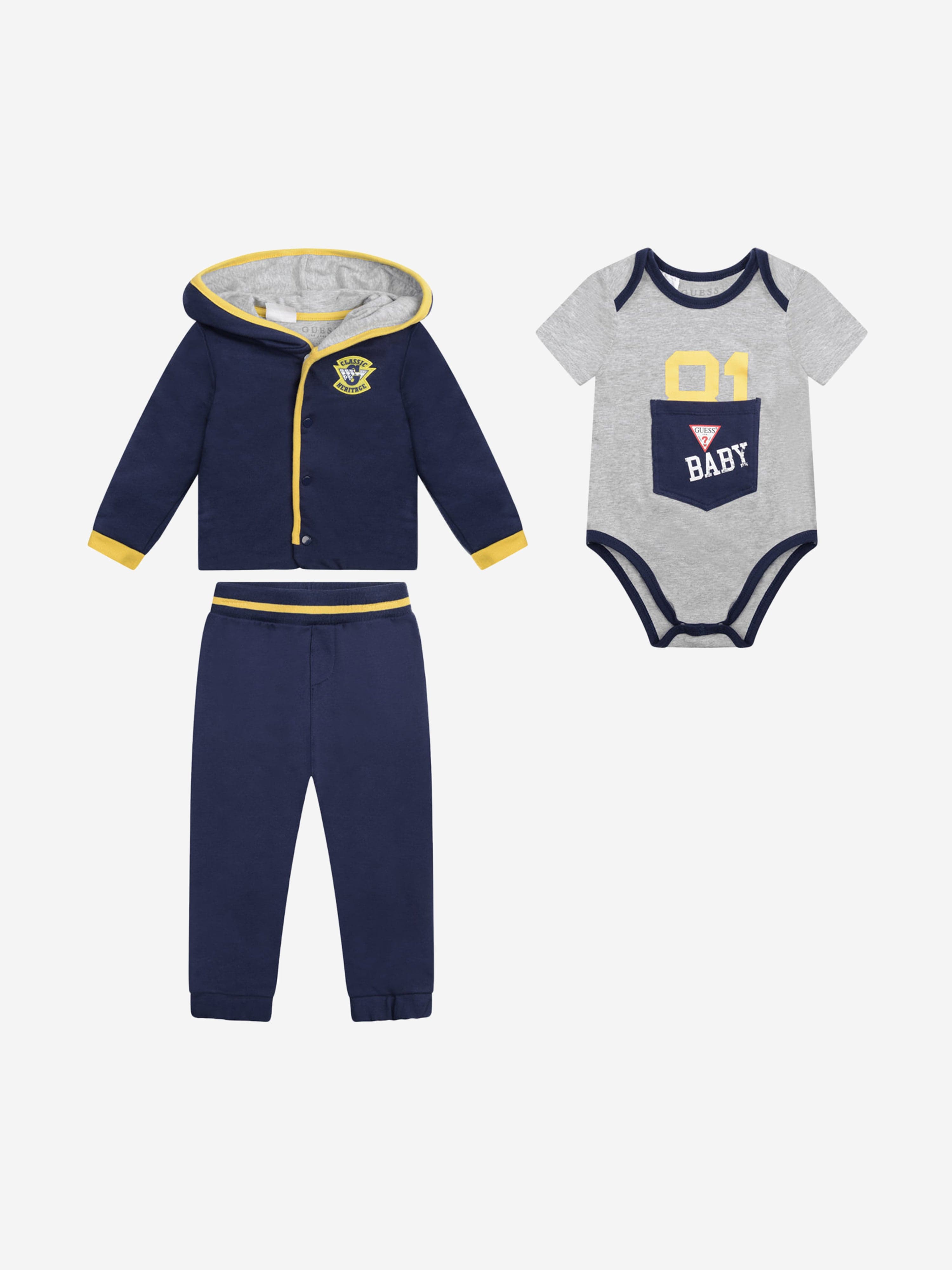 Guess Baby Boys Set - Cotton 3 Piece Set