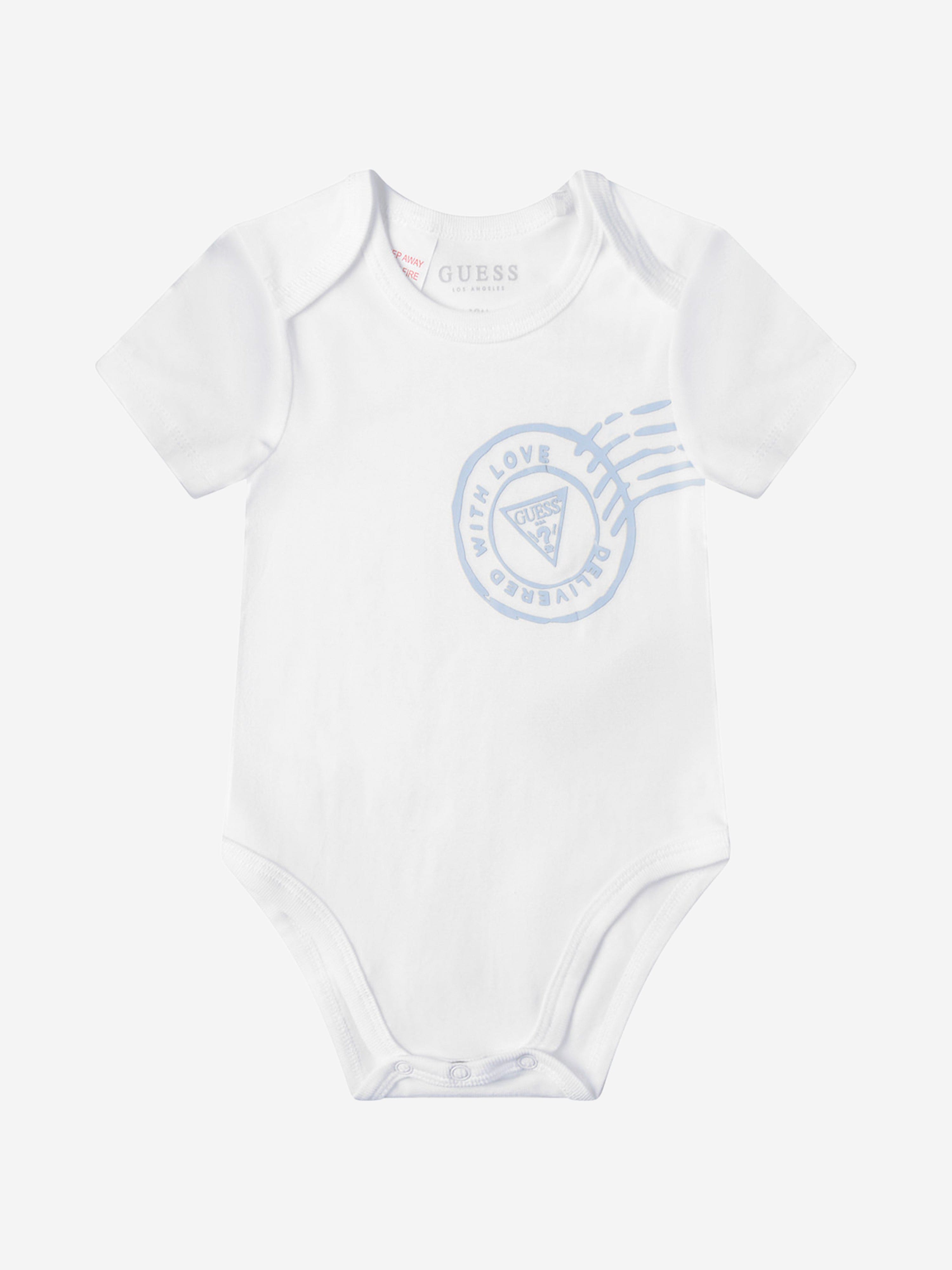 Guess Baby Boys Set - Cotton Bodysuits & Short Set